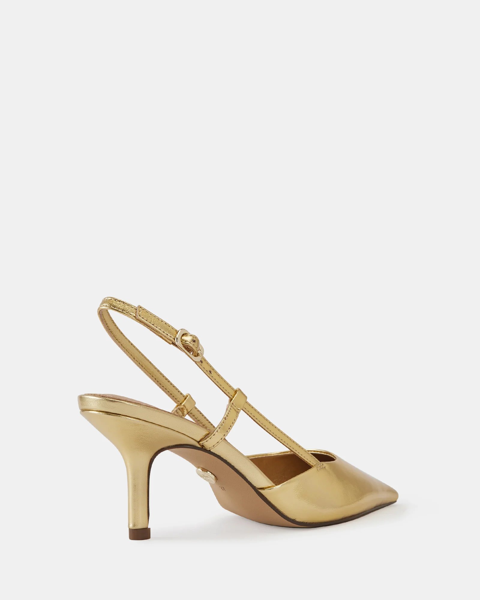 Lennox Gold Metallic Leather Slingback - Image 4
