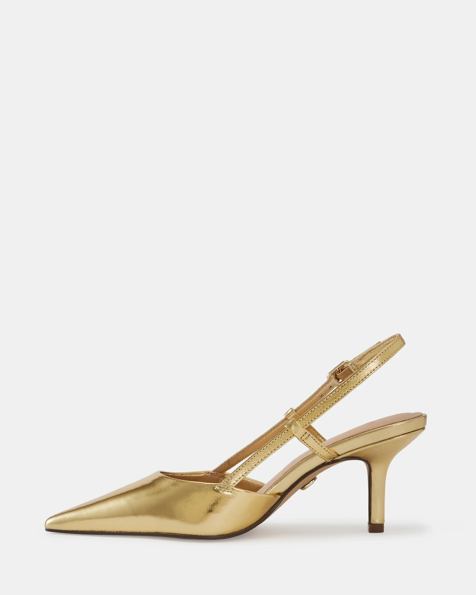 Lennox Gold Metallic Leather Slingback - Image 6
