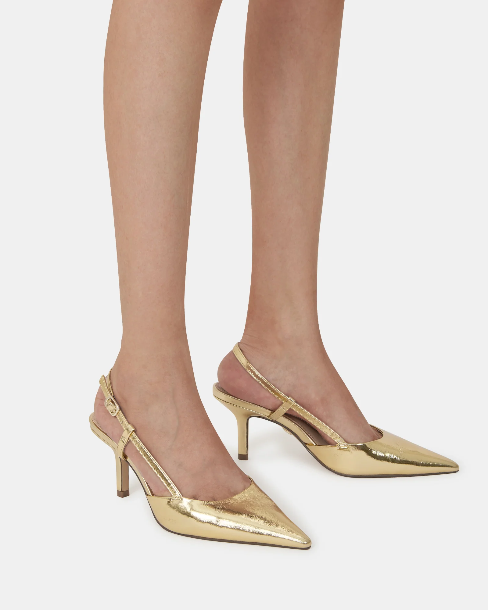 Lennox Gold Metallic Leather Slingback - Image 7