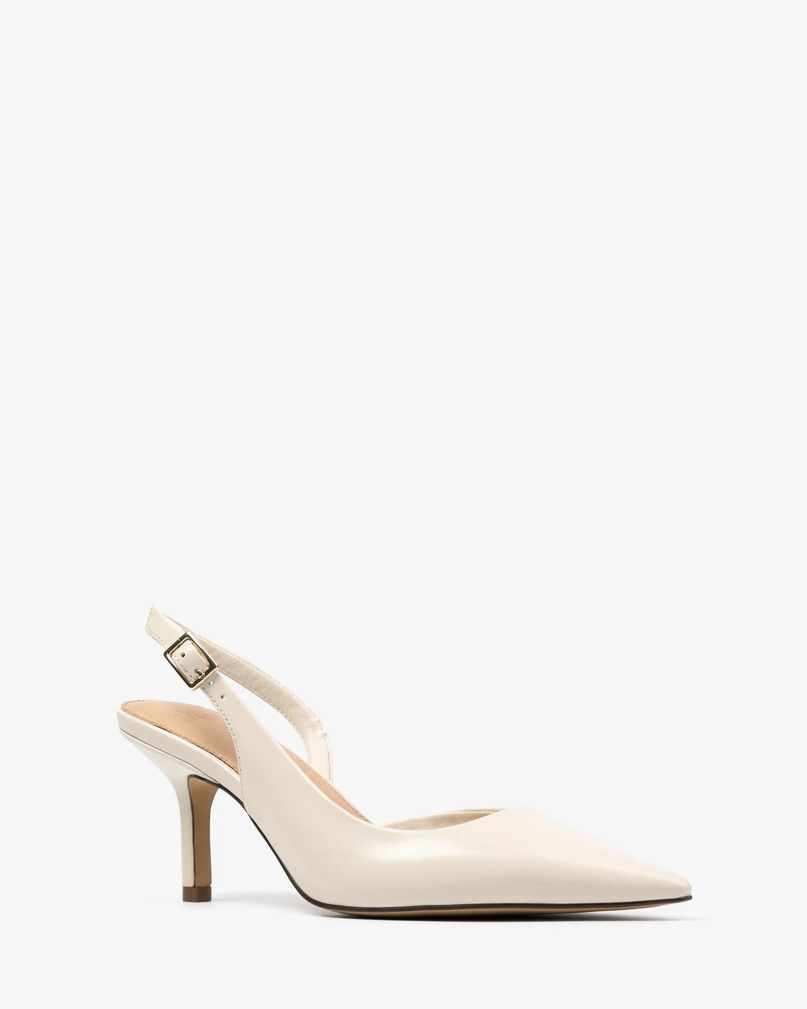 Livy Vintage Ivory Leather Slingback - Image 2