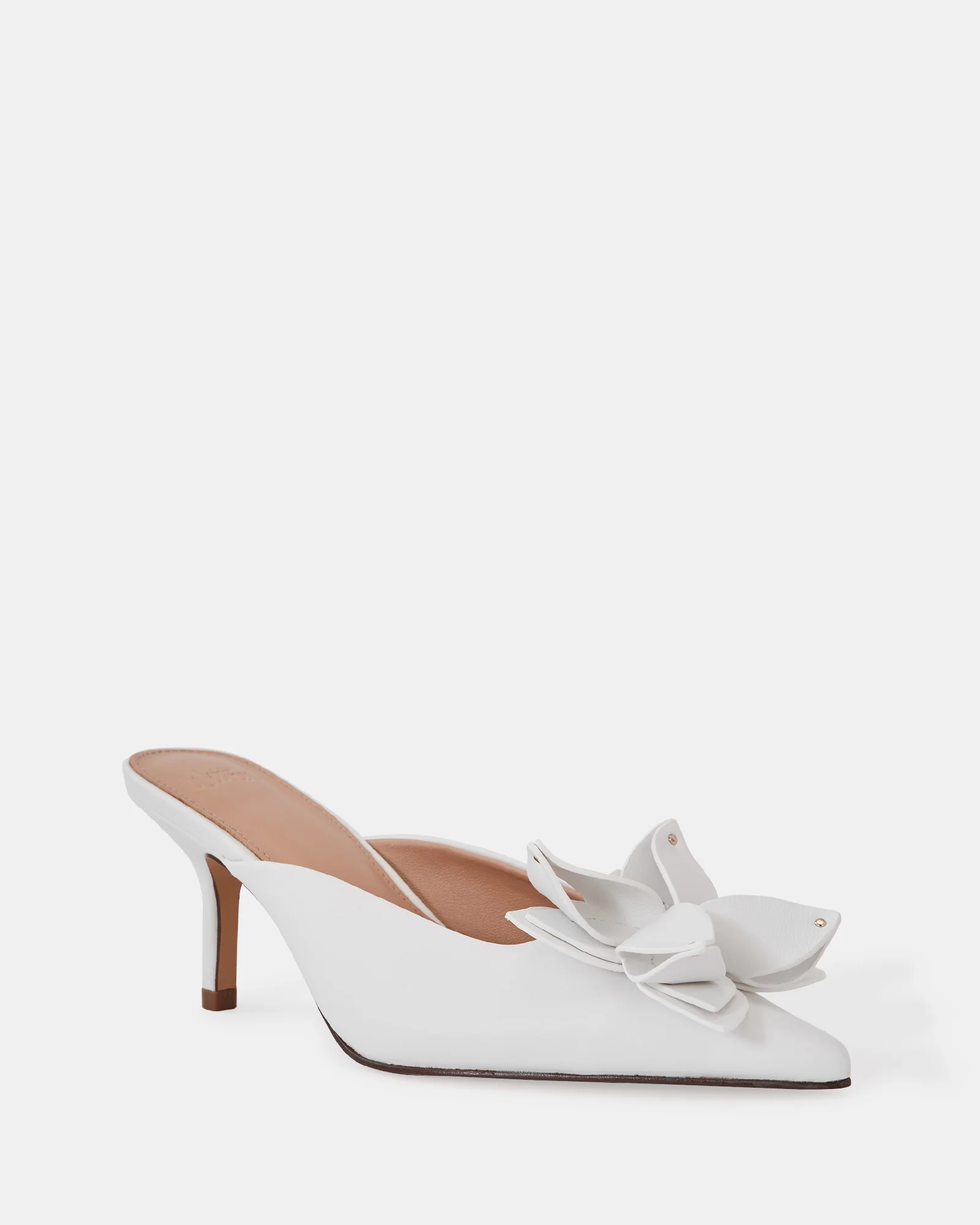 Lowe Optic White Leather Mule - Image 2