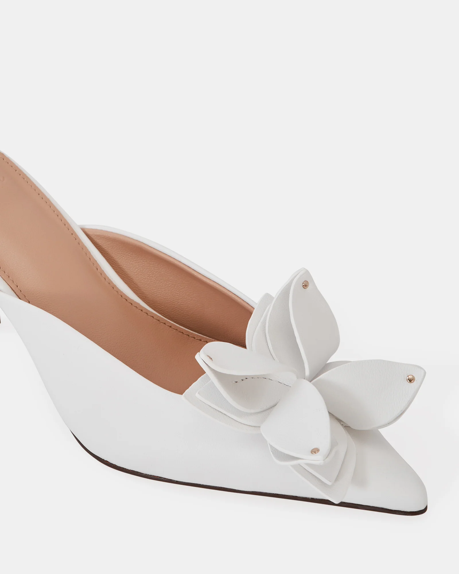 Lowe Optic White Leather Mule - Image 3
