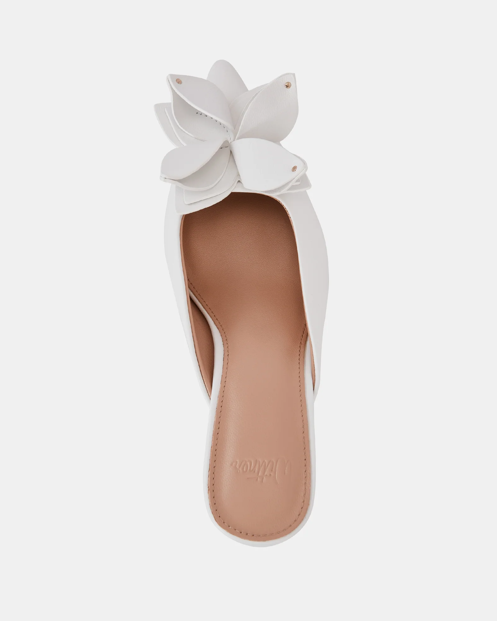 Lowe Optic White Leather Mule - Image 5