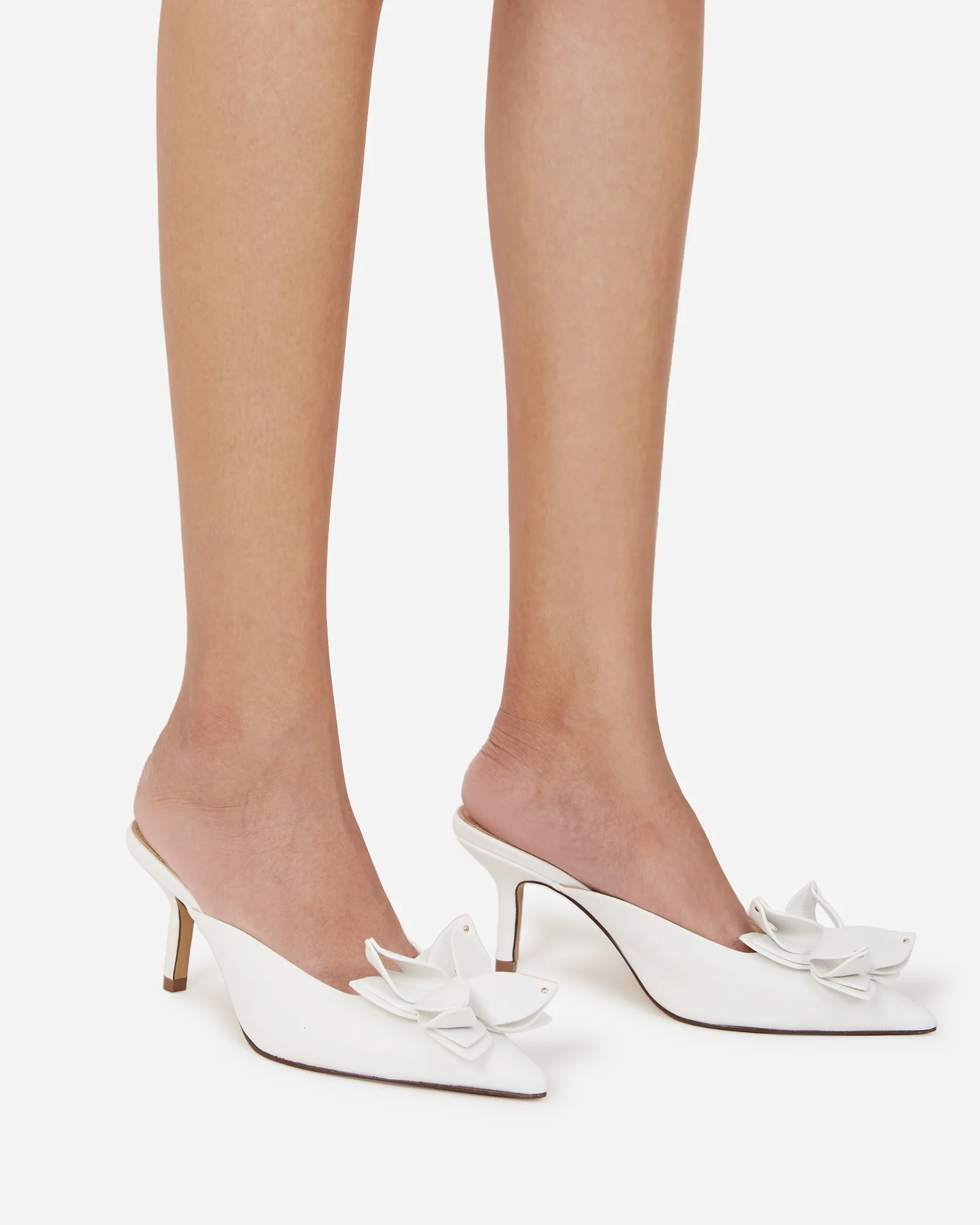Lowe Optic White Leather Mule - Image 7