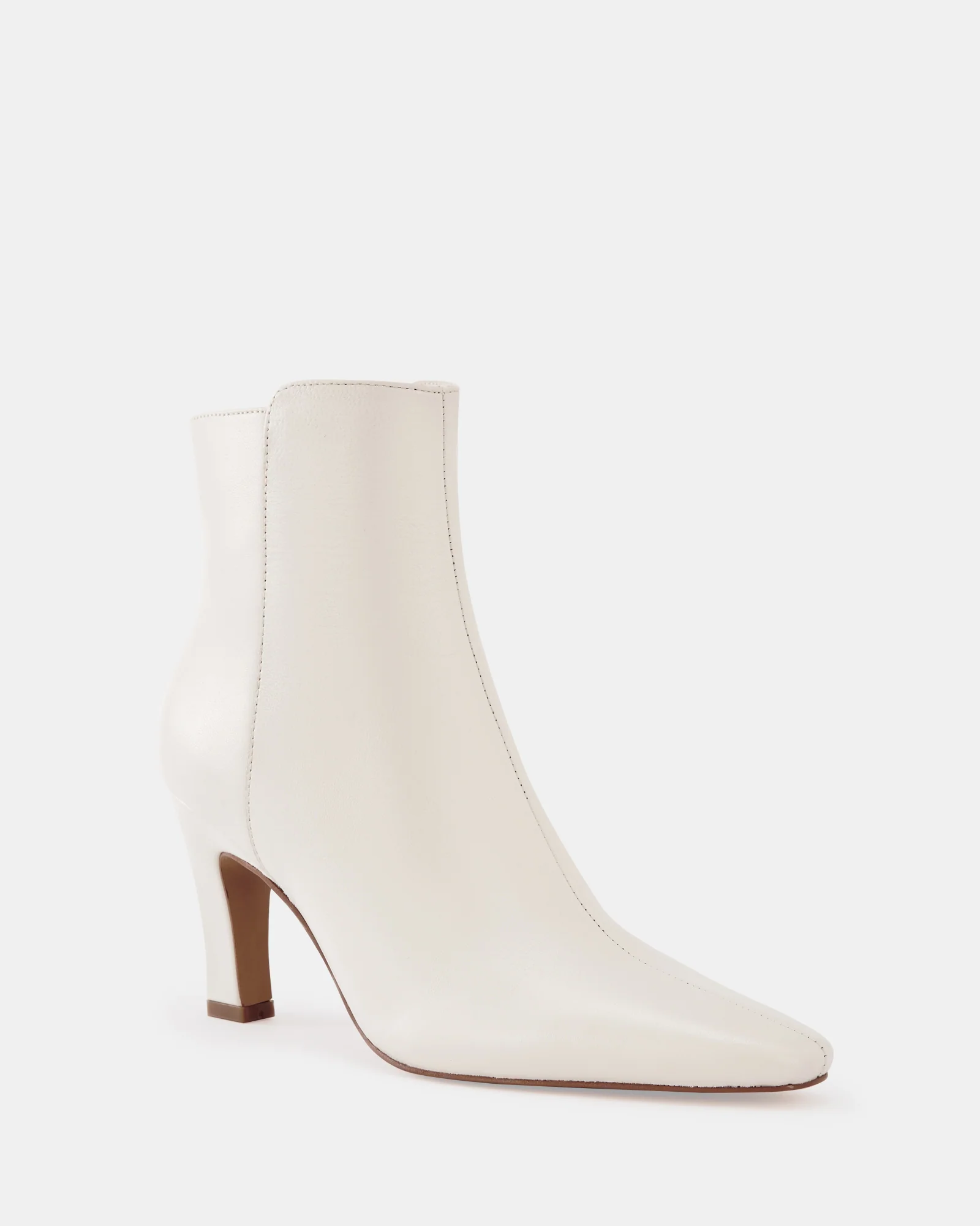 Loz Ecru Leather Ankle Boot - Image 2