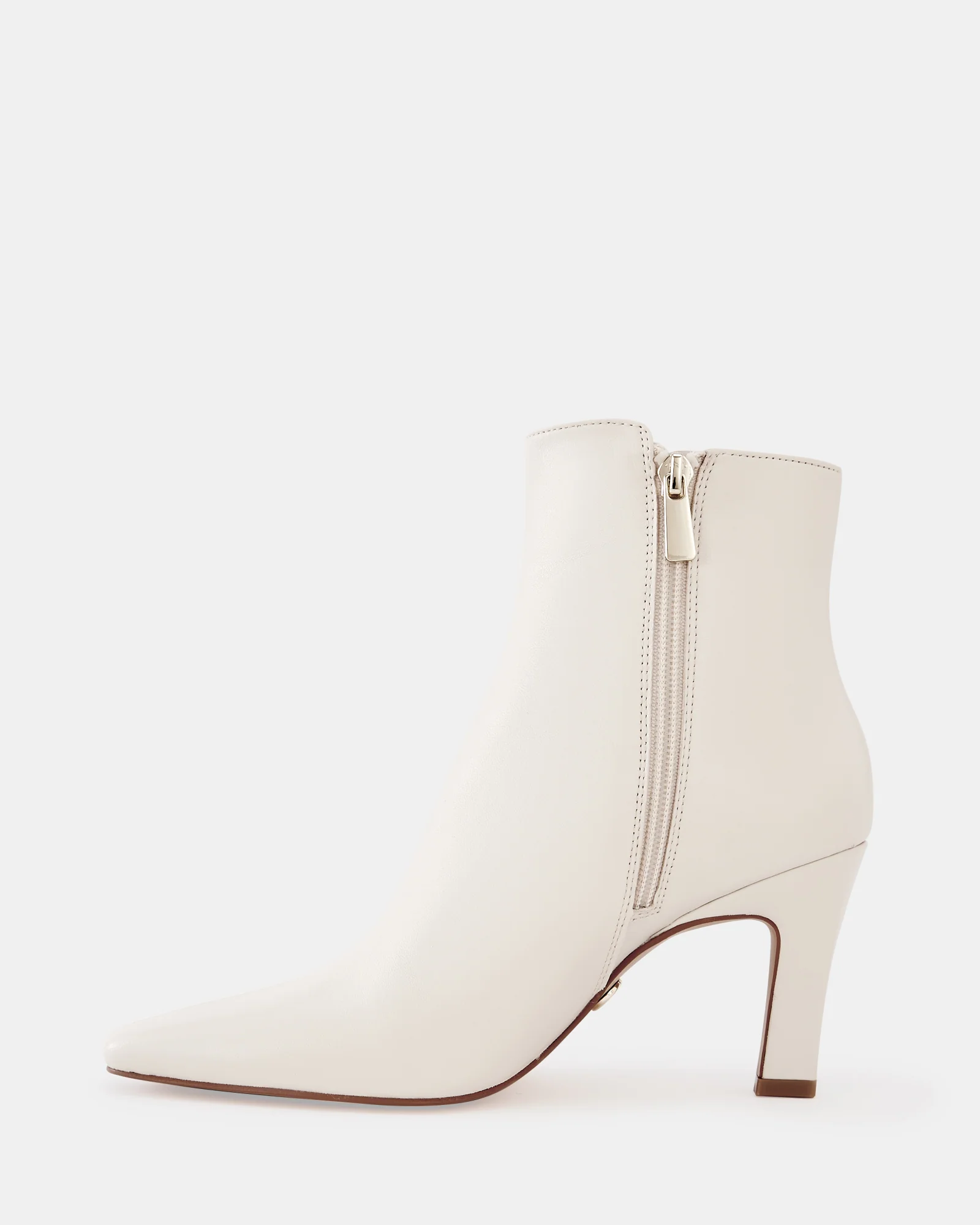 Loz Ecru Leather Ankle Boot - Image 6