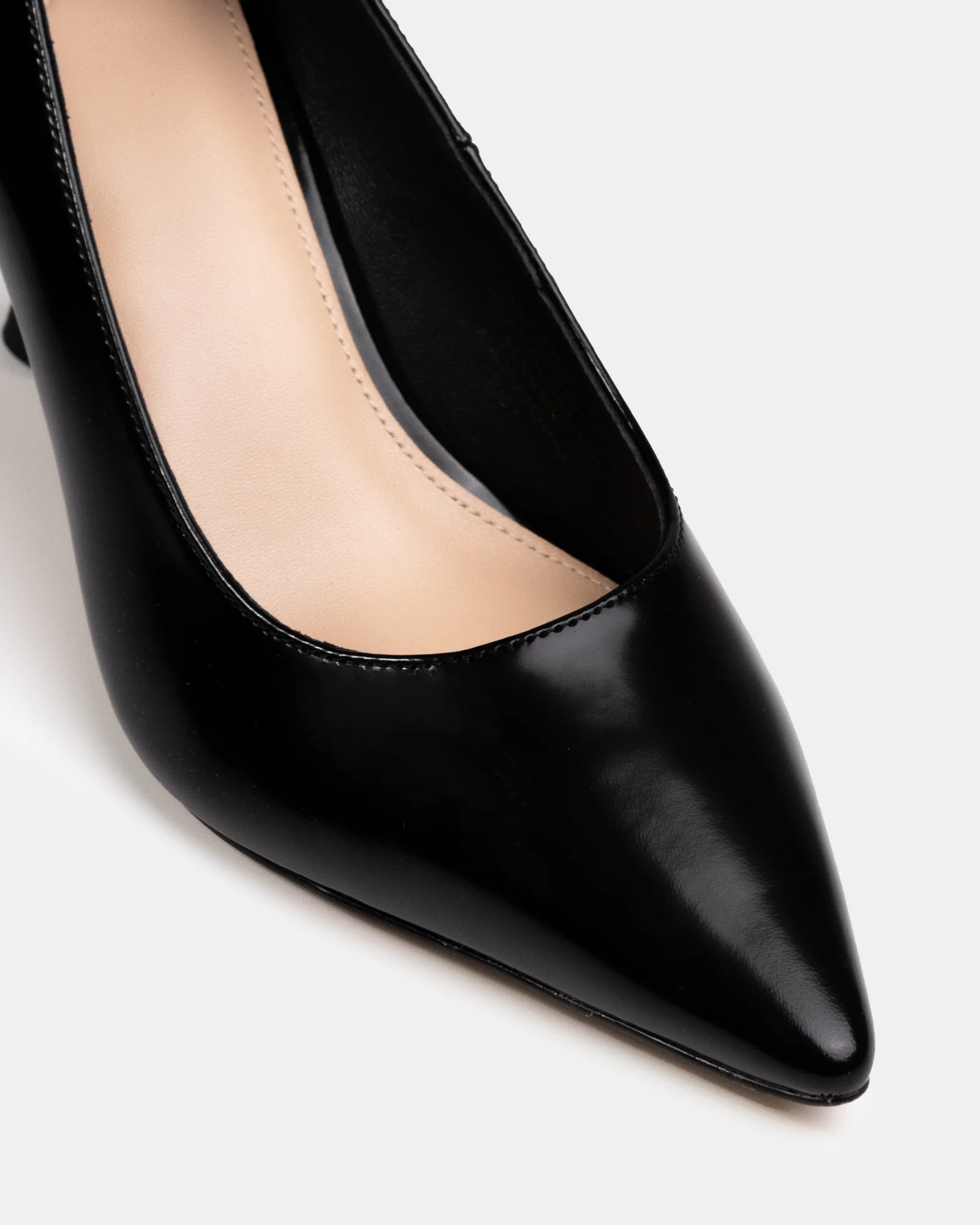 Lydia Black Leather Pump - Image 3