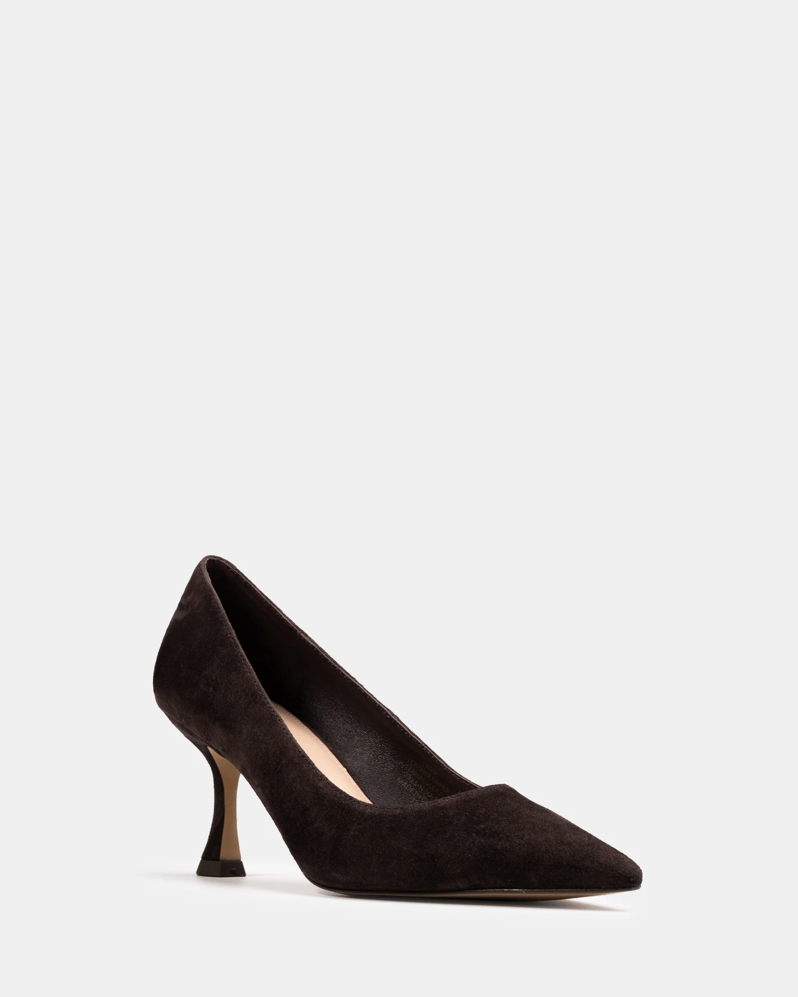 Lydia Mocha Brown Suede Leather Pump - Image 2