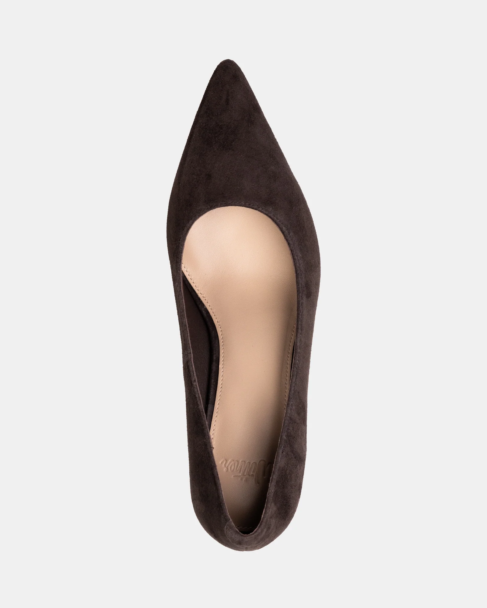Lydia Mocha Brown Suede Leather Pump - Image 5