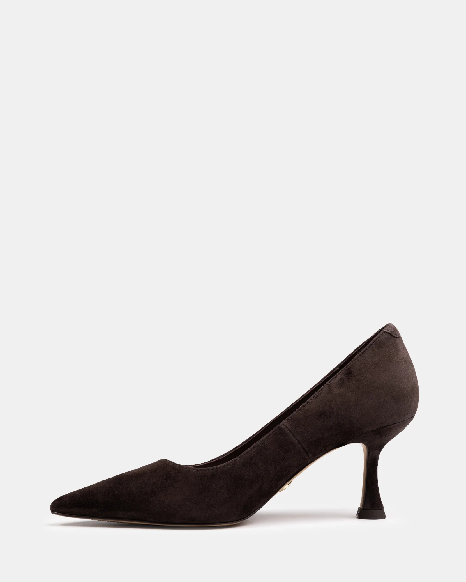 Lydia Mocha Brown Suede Leather Pump - Image 6