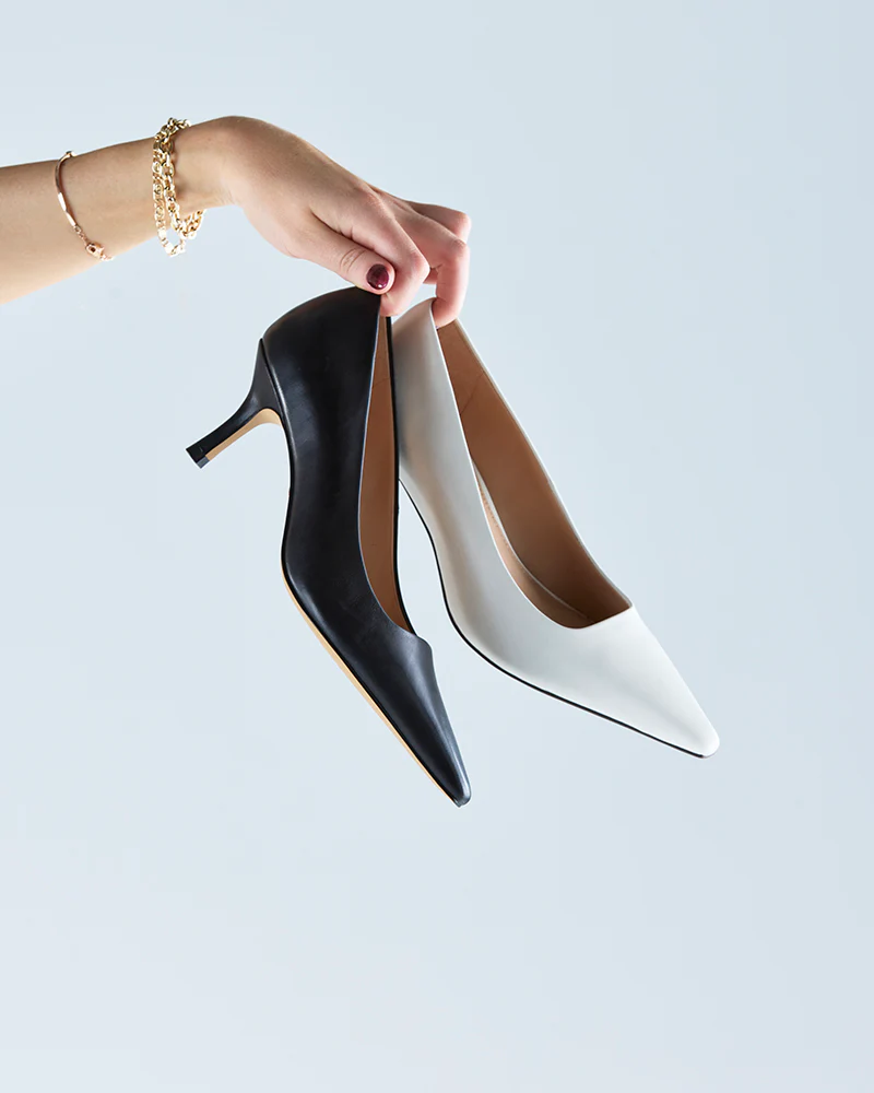 Maine Black Leather Pump - Image 8