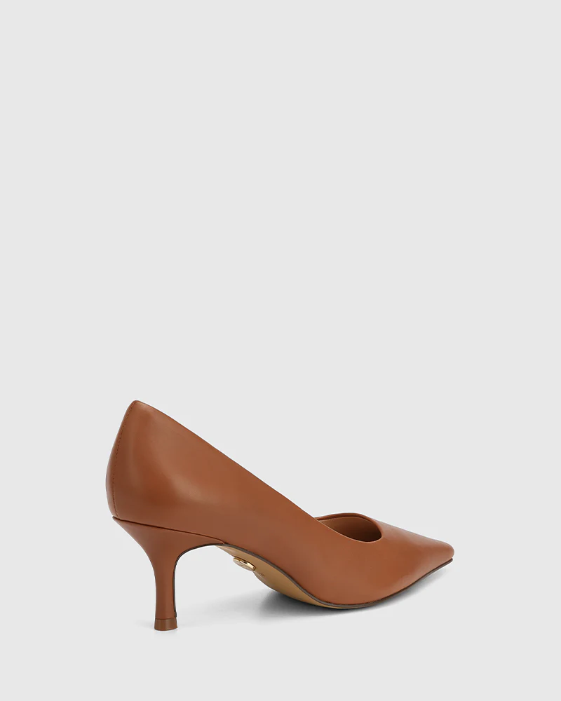 Maine Warm Cinnamon Leather Pump - Image 4