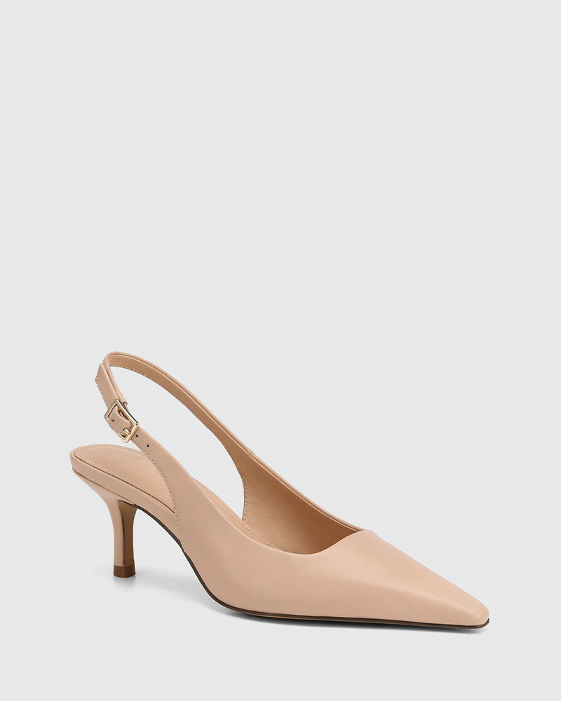 Mella Bisque Leather Slingback - Image 2