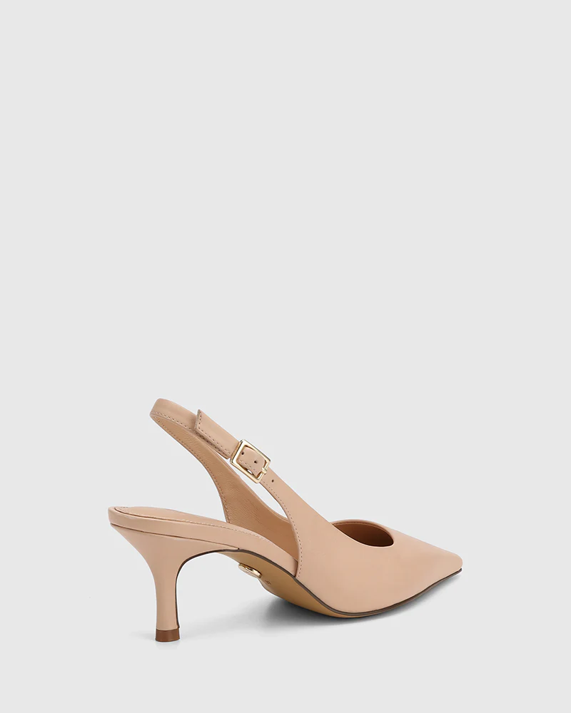 Mella Bisque Leather Slingback - Image 4