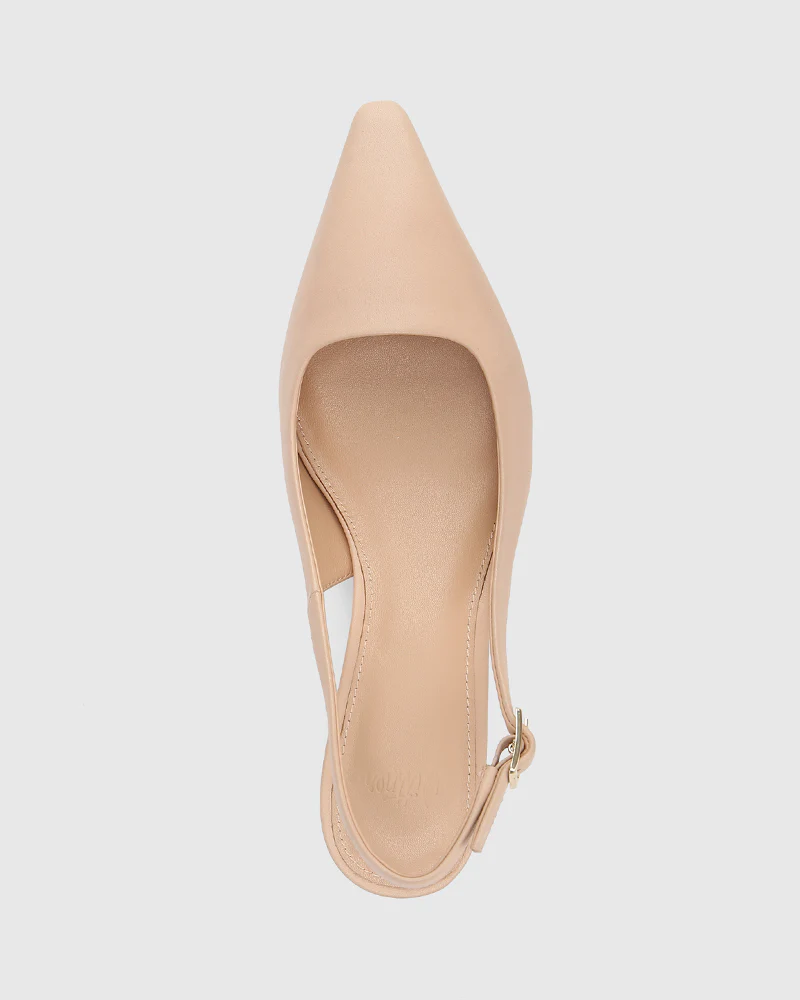 Mella Bisque Leather Slingback - Image 5