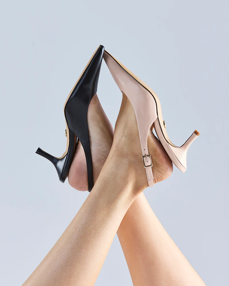 Mella Bisque Leather Slingback - Image 7