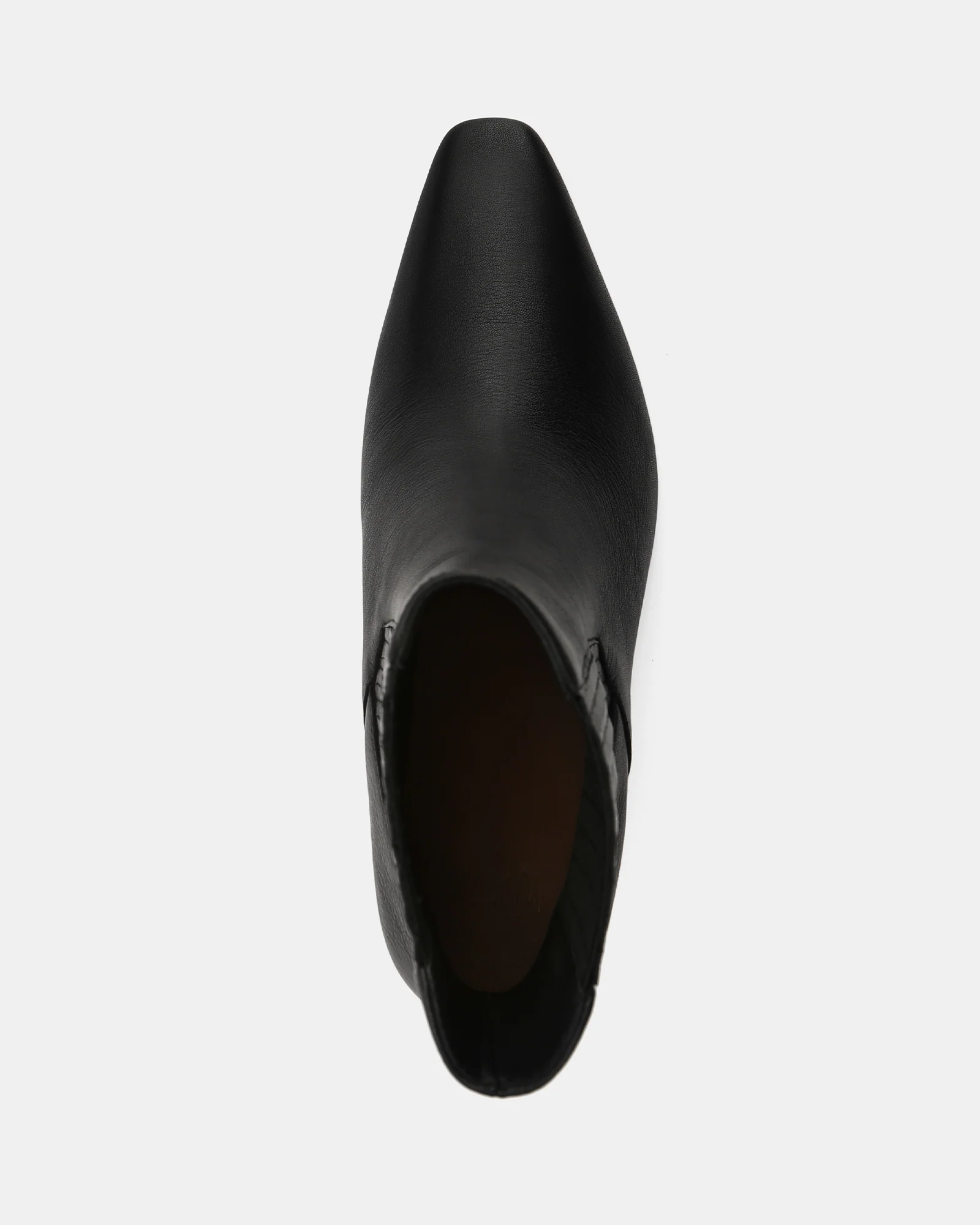 Natalie Black Leather Ankle Boot - Image 5
