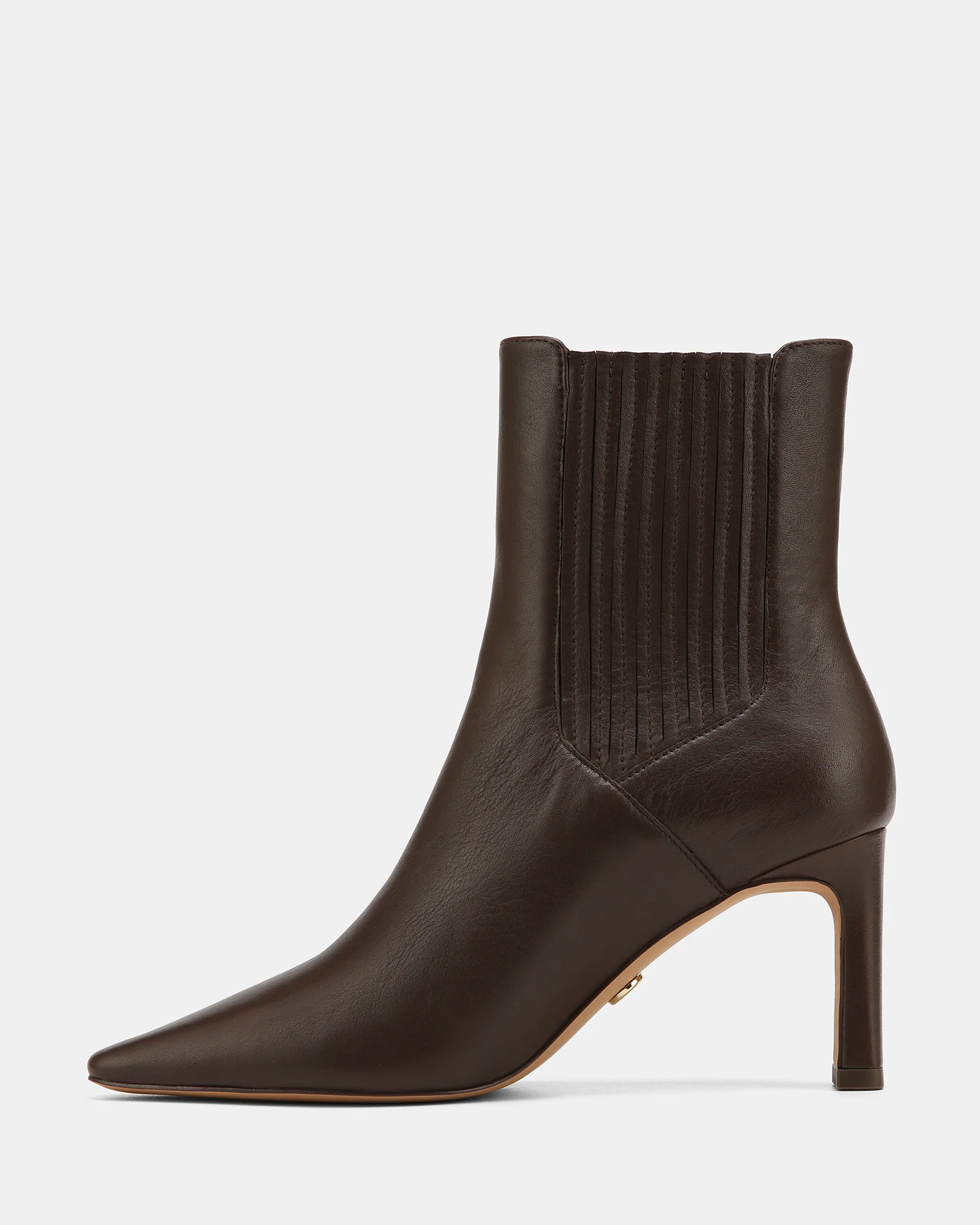 Natalie Dark Brown Pebble Leather Ankle Boot - Image 6