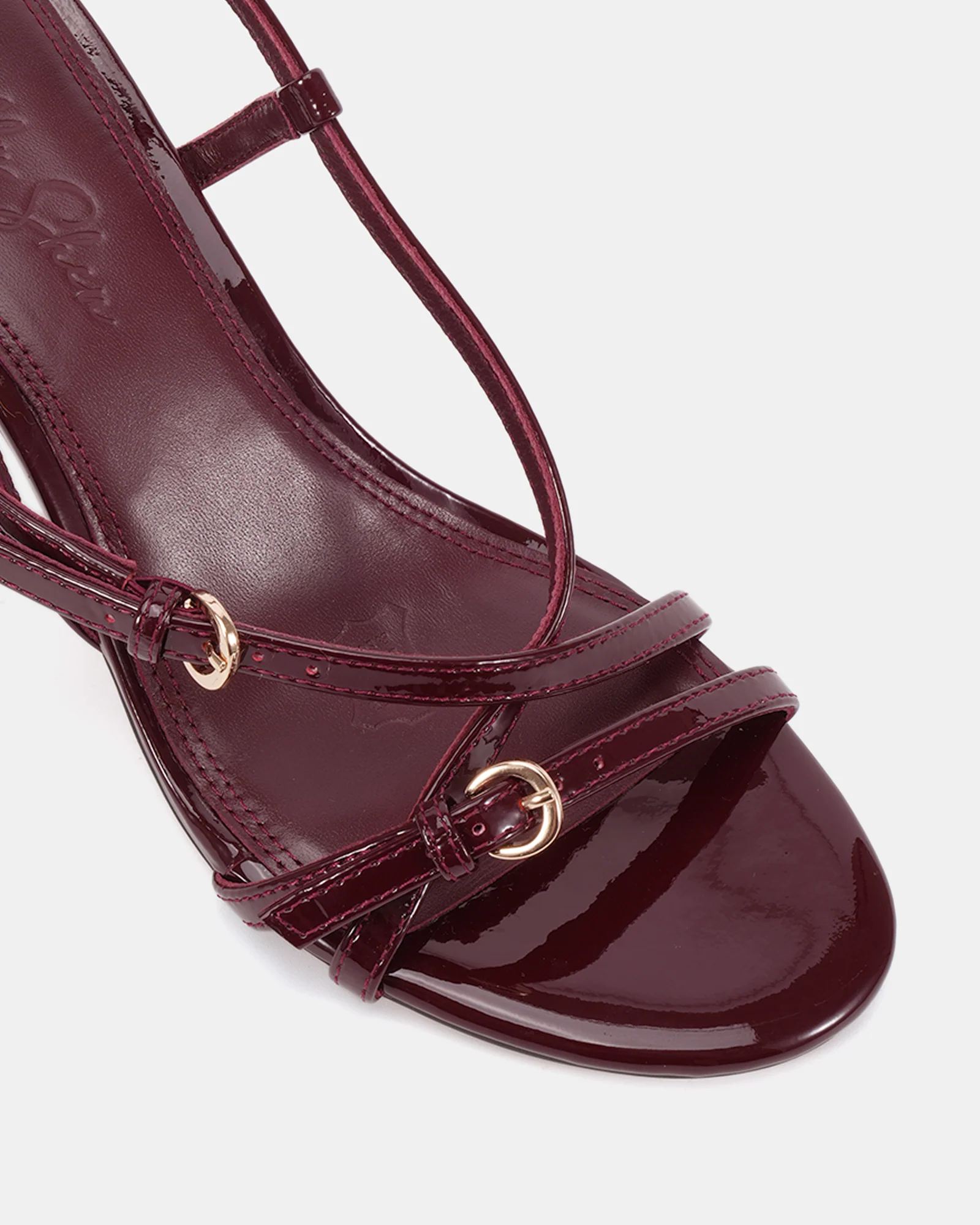 Nave Red Patent Leather Strappy Heel - Image 3