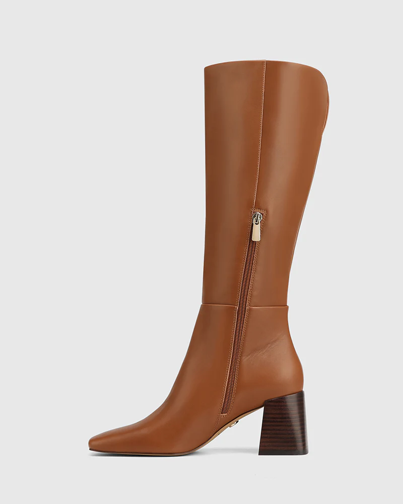 Nilo Havana Tan Leather Knee High Boot - Image 6