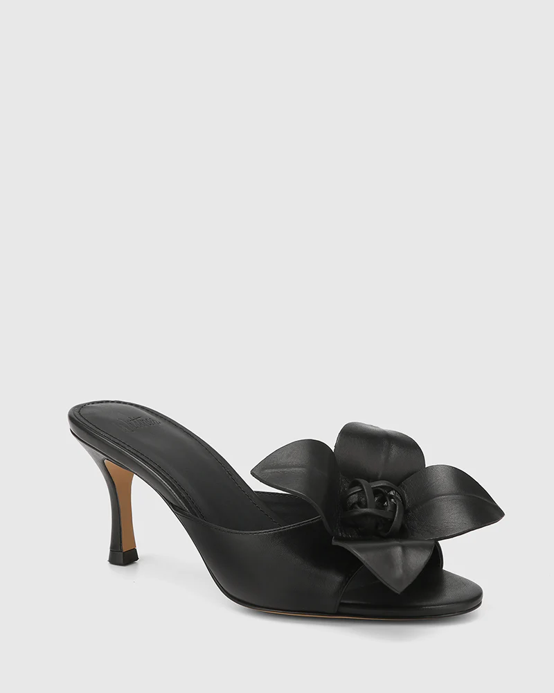 Oliva Black Leather Mule - Image 2