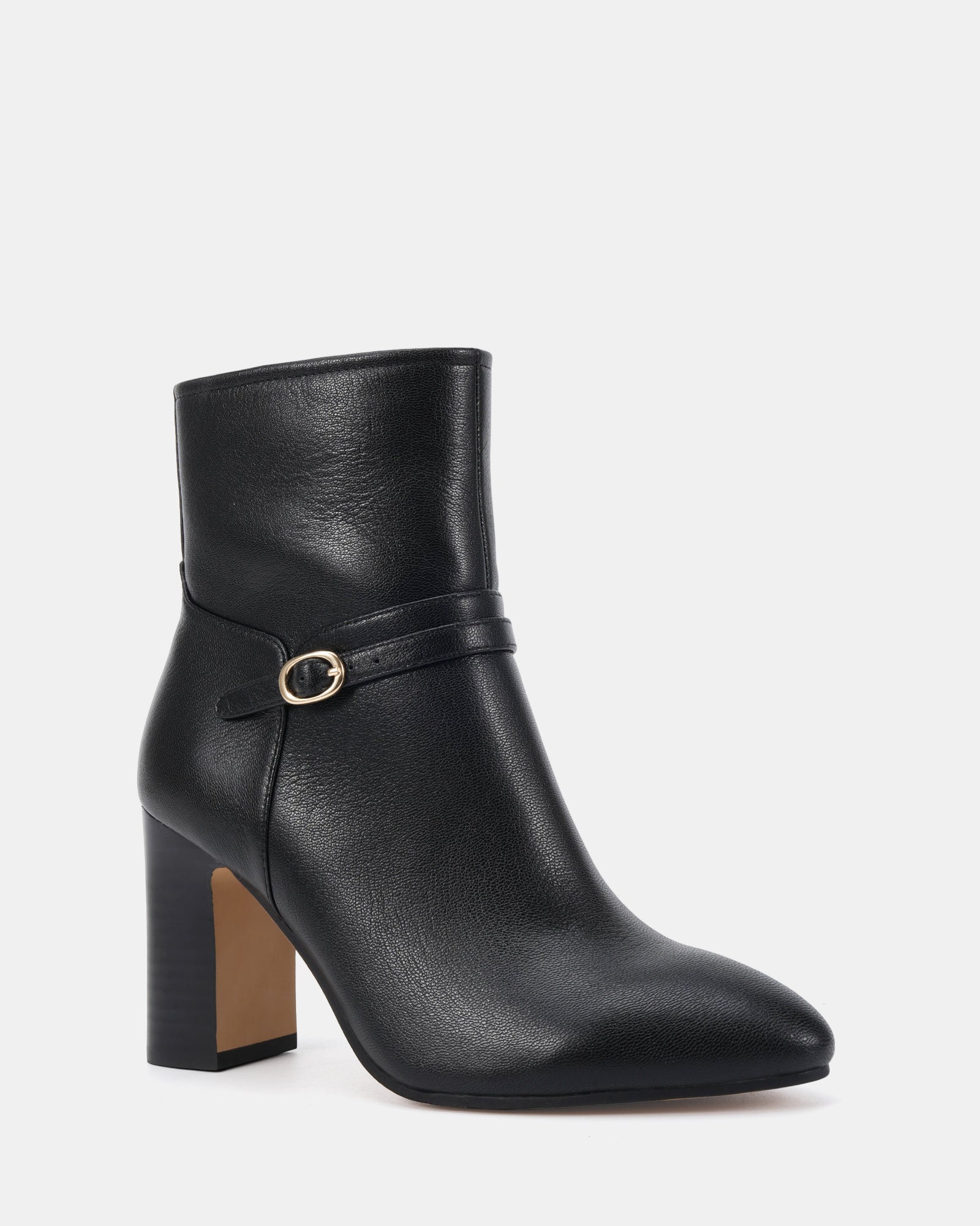 Padilla Black Leather Ankle Boot - Image 2