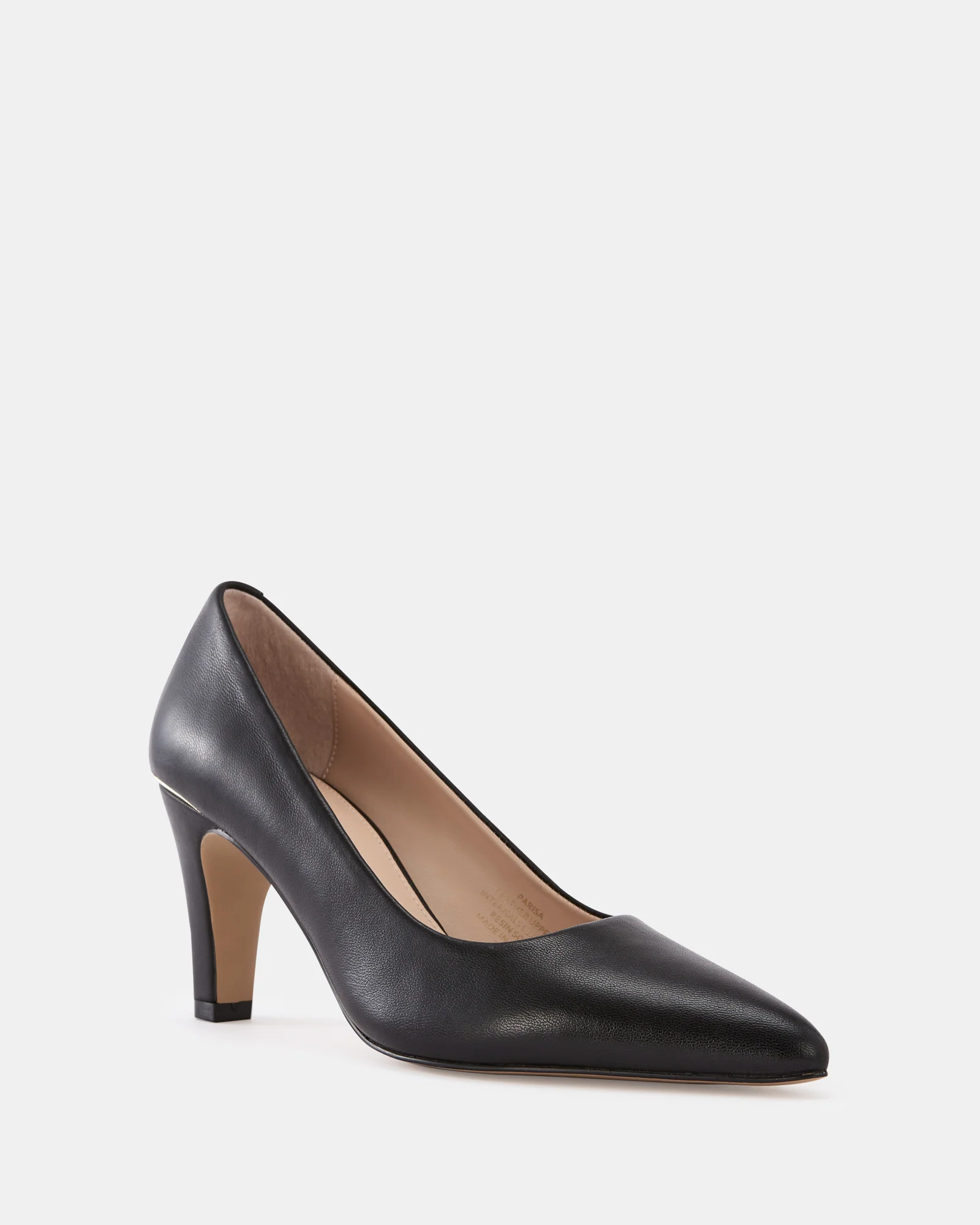 Parisa Black Leather Pump - Image 2