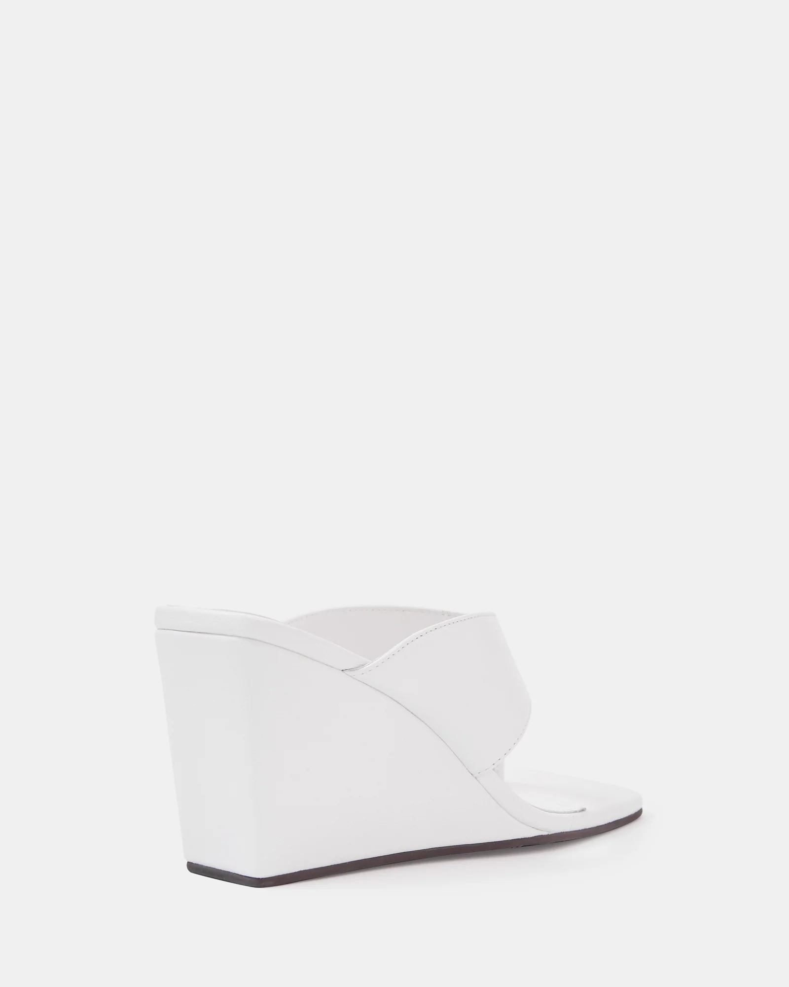 Perri White Leather Wedge Thong - Image 4
