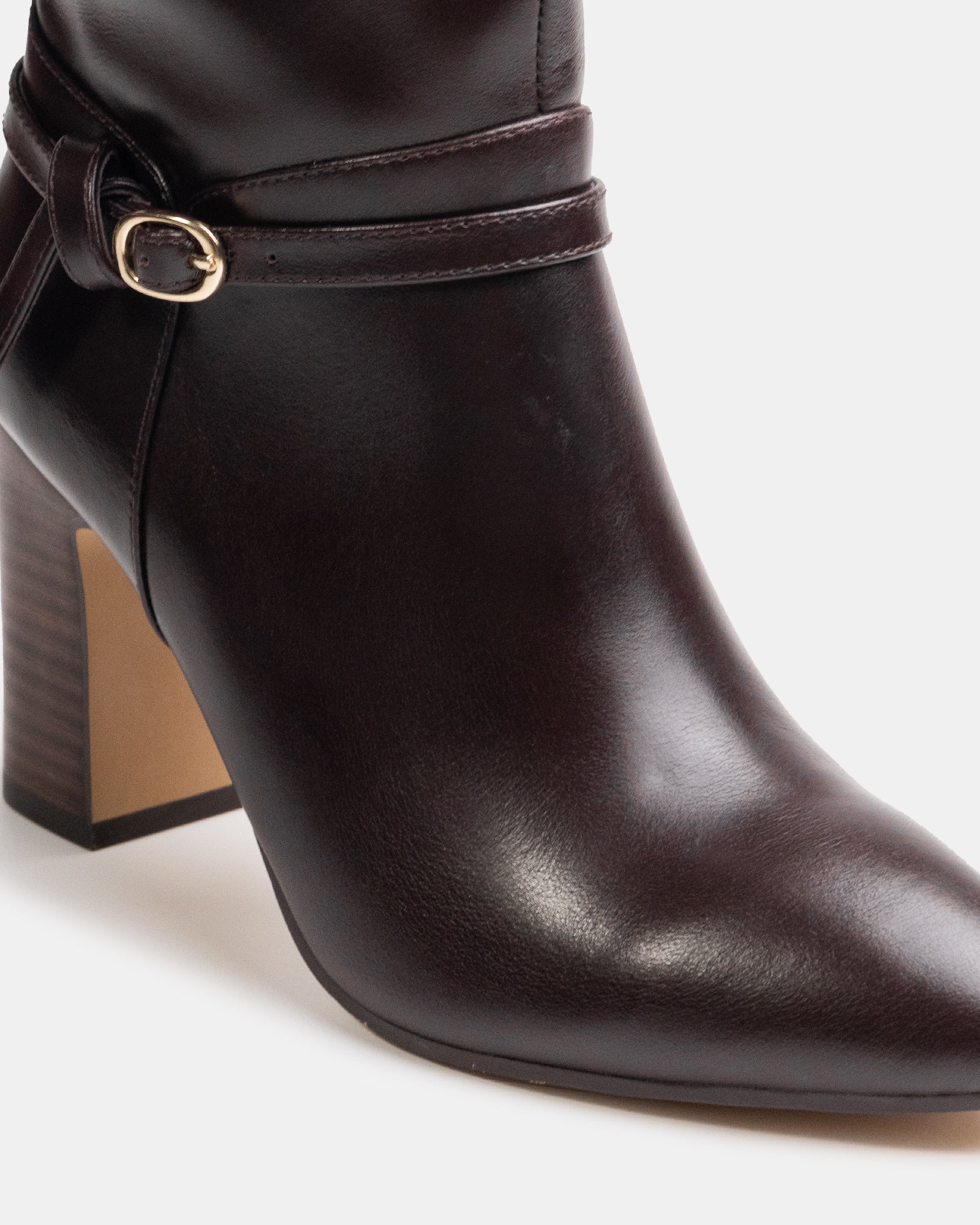 Presley Dark Brown Leather Knee High Boot - Image 3