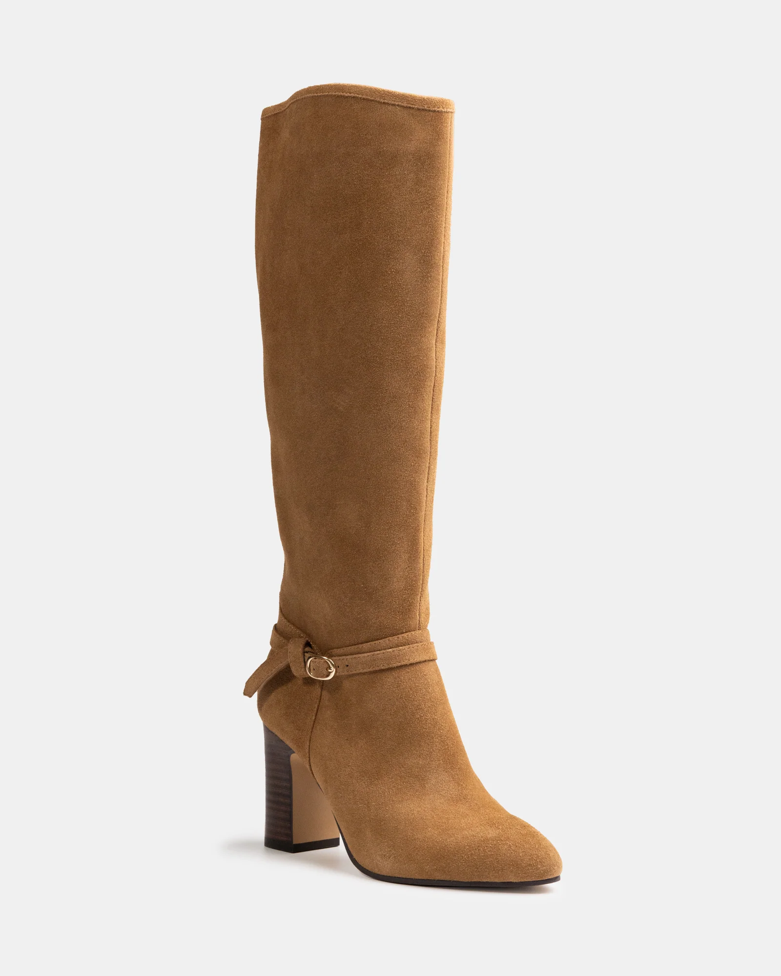 Presley Nutmeg Suede Leather Knee High Boot - Image 2