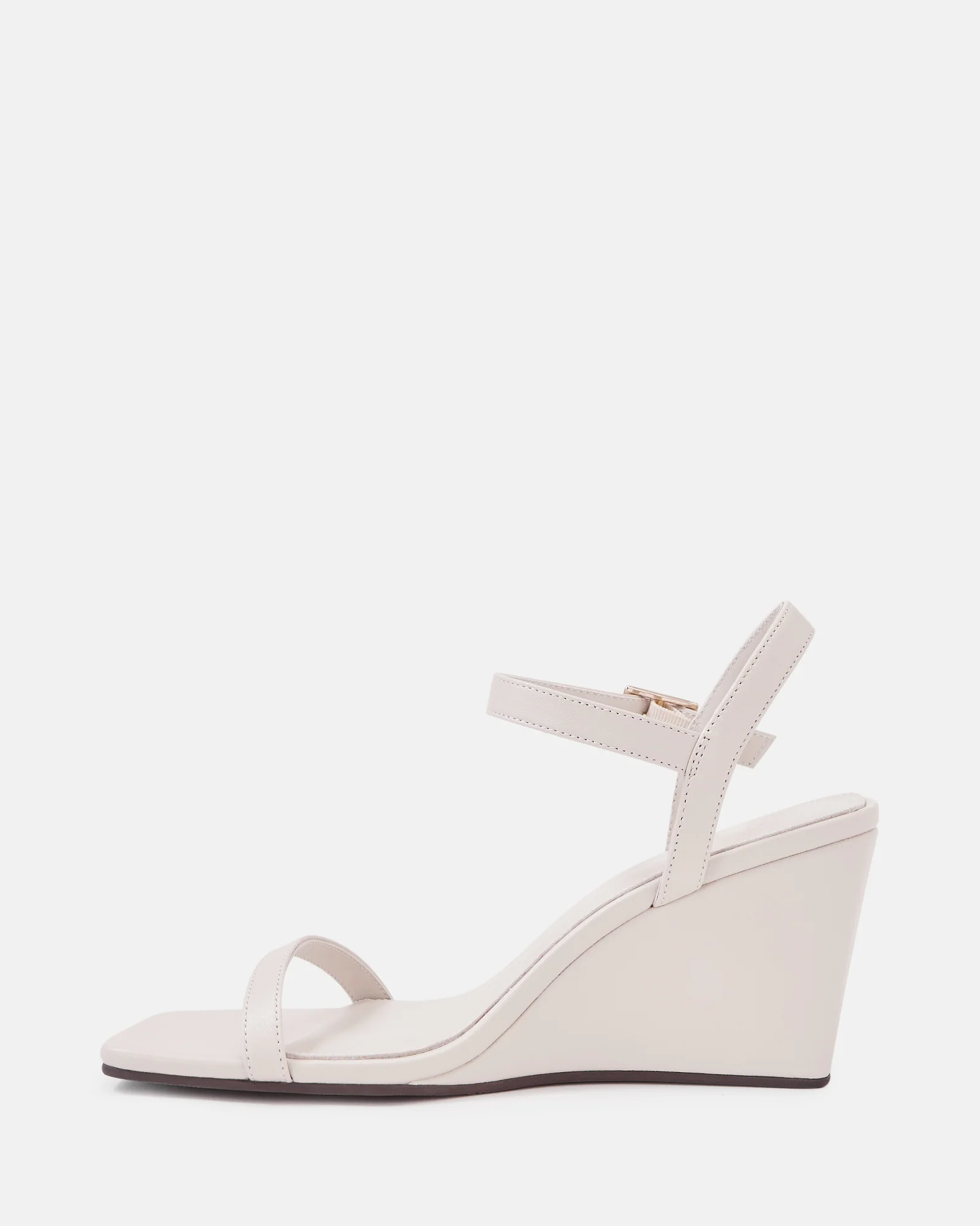 Prisca Vintage Ivory Leather Wedge - Image 6