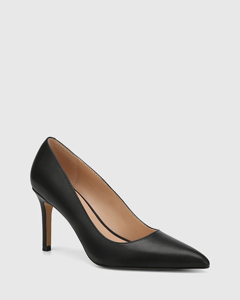 Ravyn Black Leather Pump - Image 2