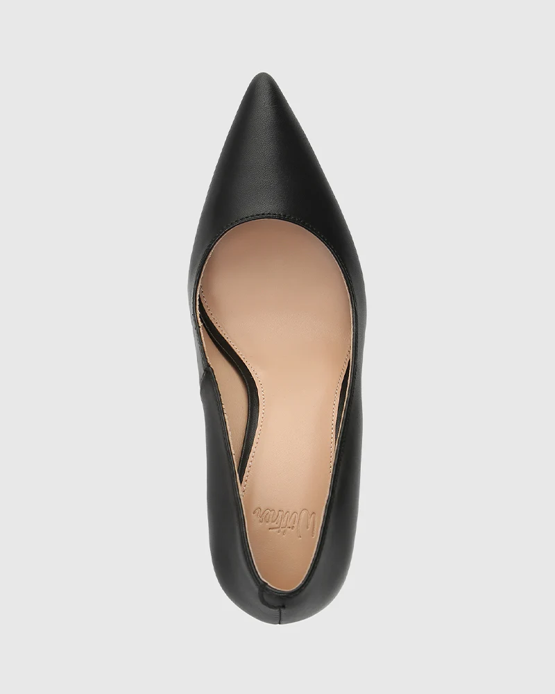 Ravyn Black Leather Pump - Image 5