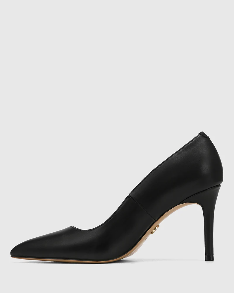 Ravyn Black Leather Pump - Image 7