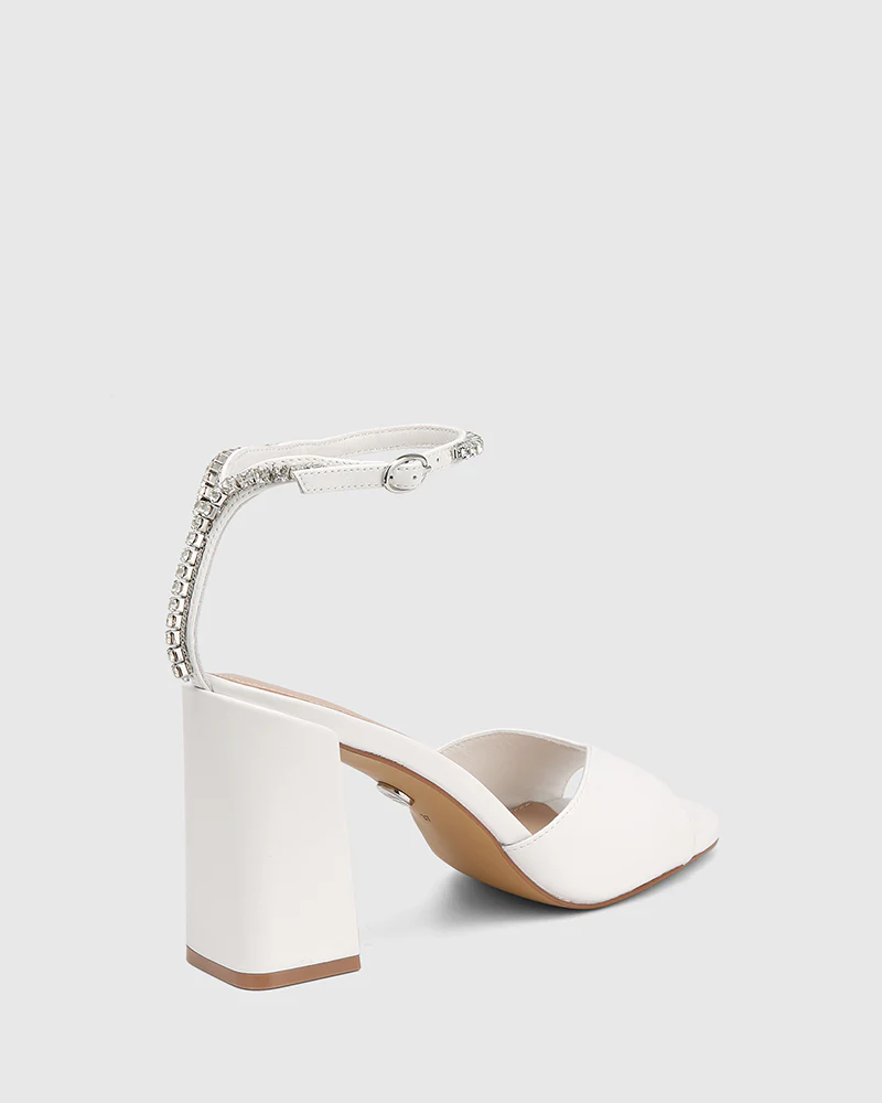 Rayne White Leather Heel - Image 4