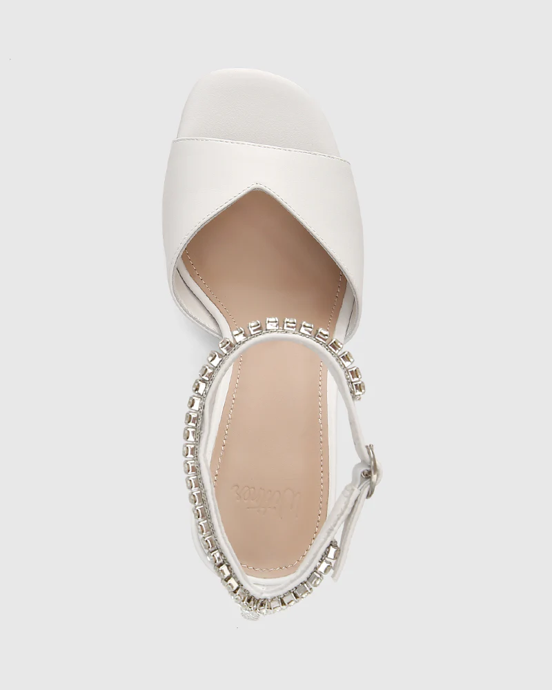 Rayne White Leather Heel - Image 5