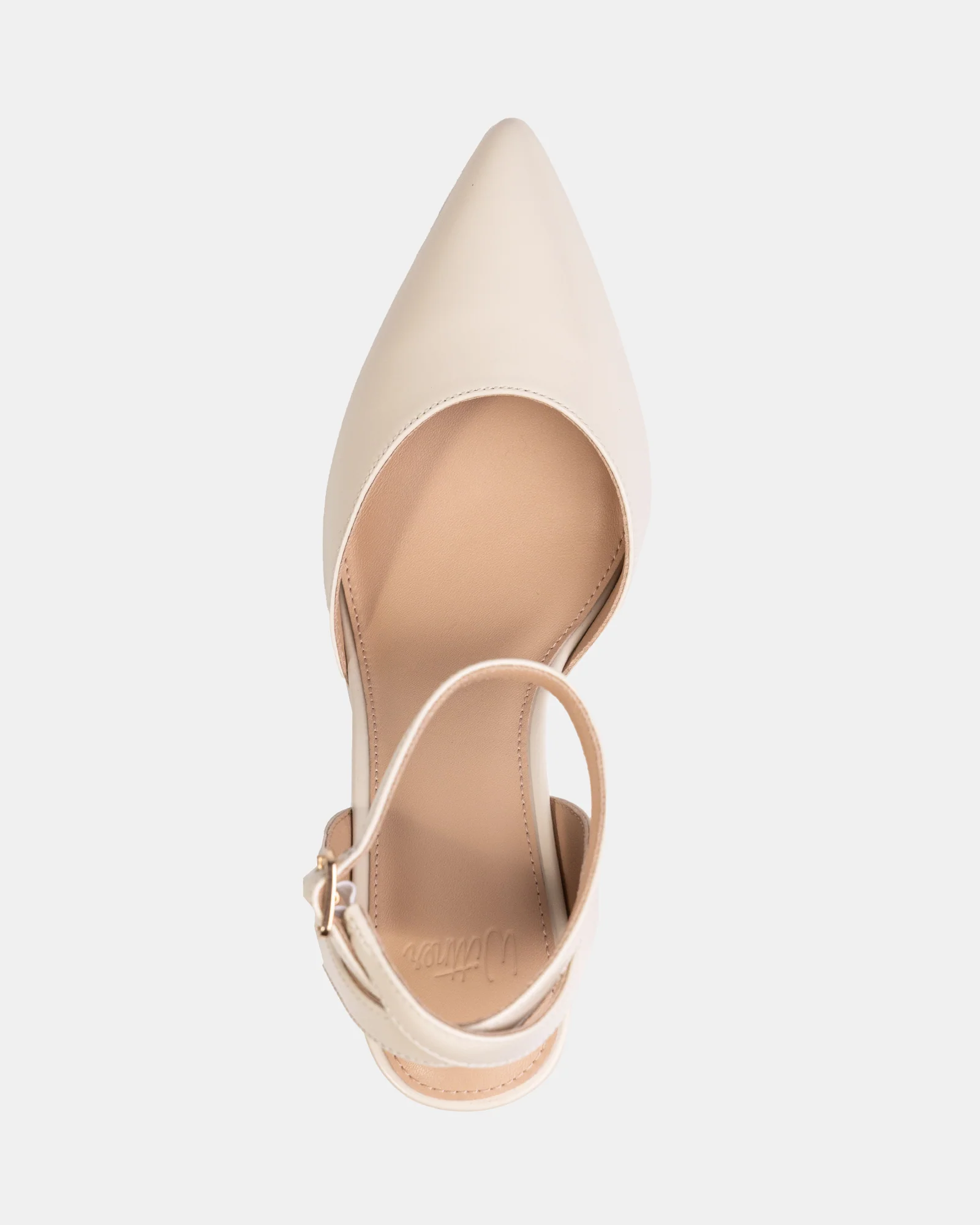 Reva Vintage Ivory Leather Stiletto Heel - Image 5