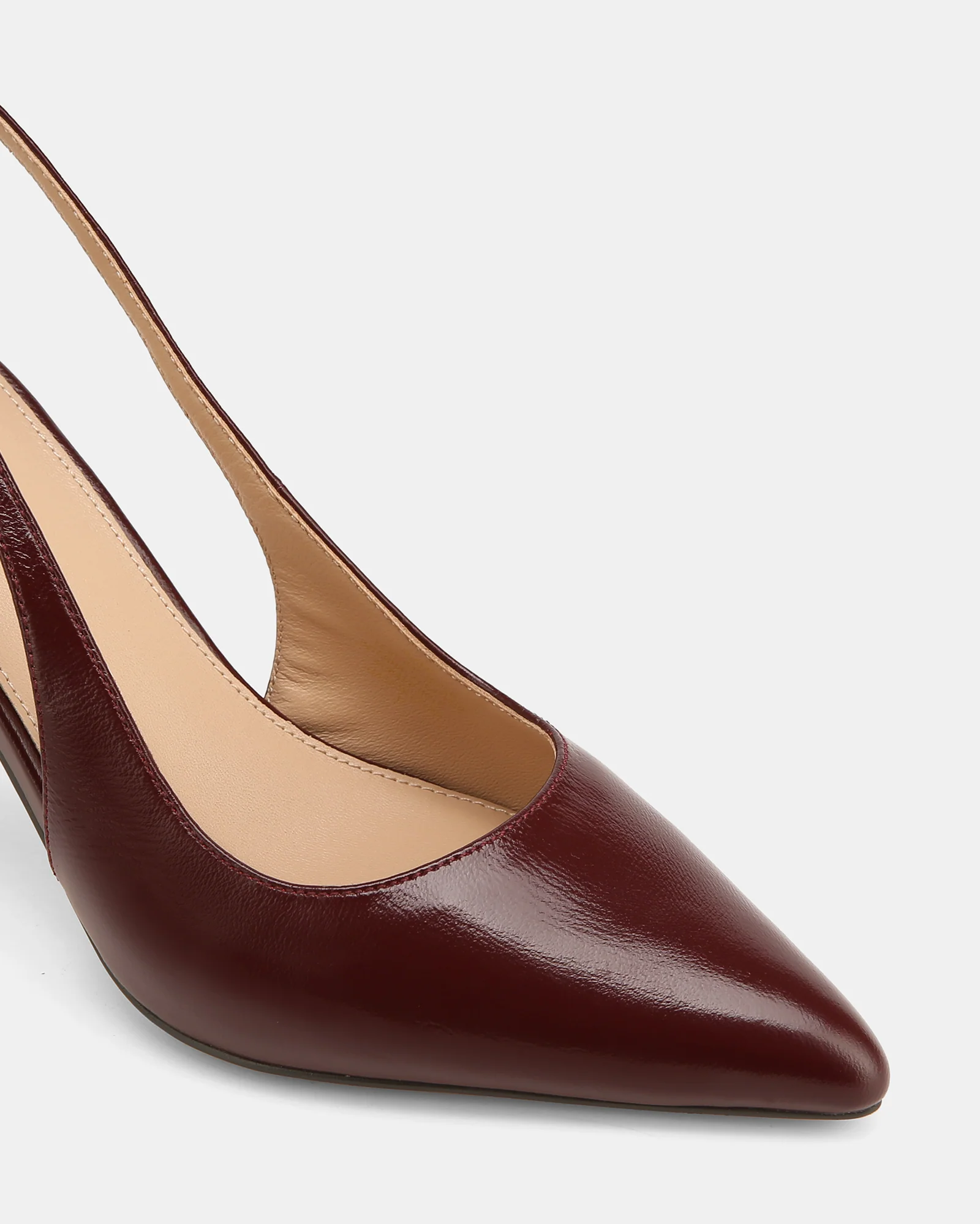 Riker Berry Shiny Leather Slingback - Image 3