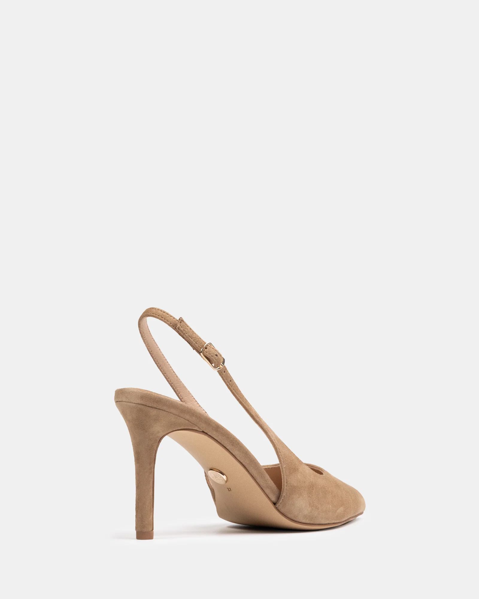 Riker Sand Suede Leather Slingback - Image 4