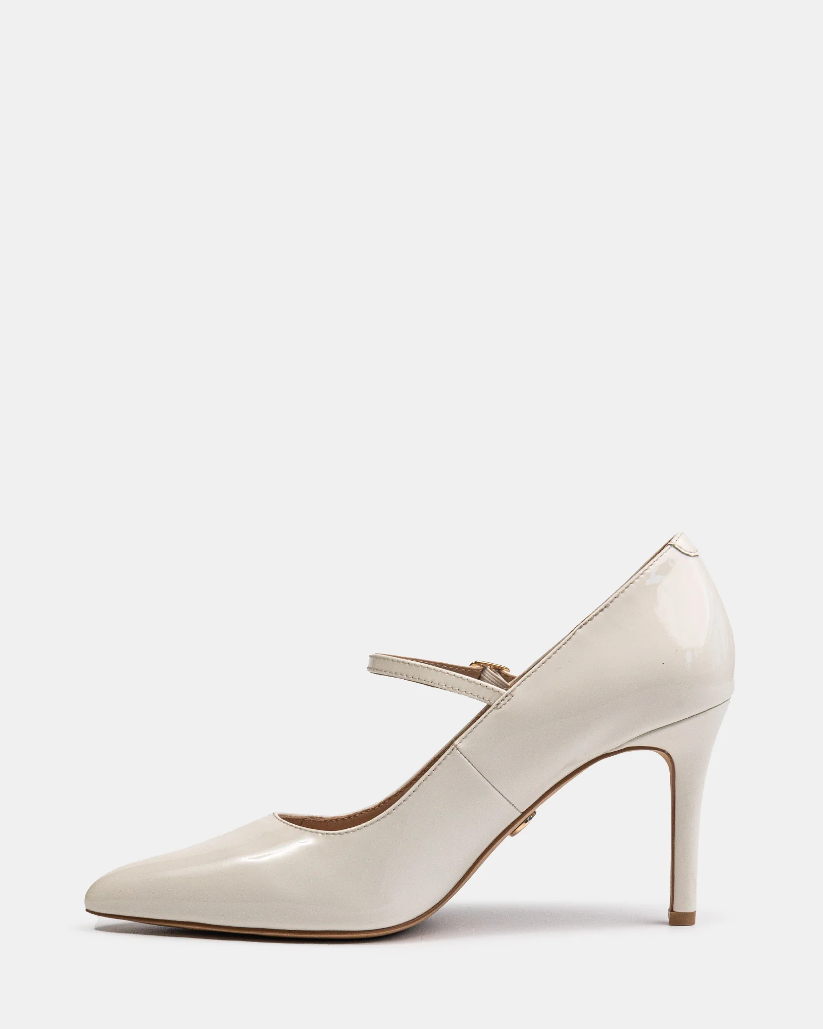 Ryver Off White Leather Pump - Image 6