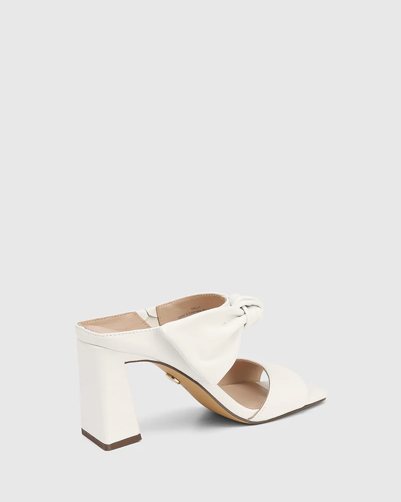 Sally Optic White Leather Mule - Image 5