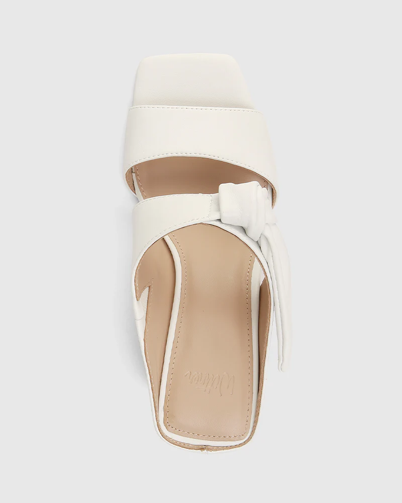 Sally Optic White Leather Mule - Image 6