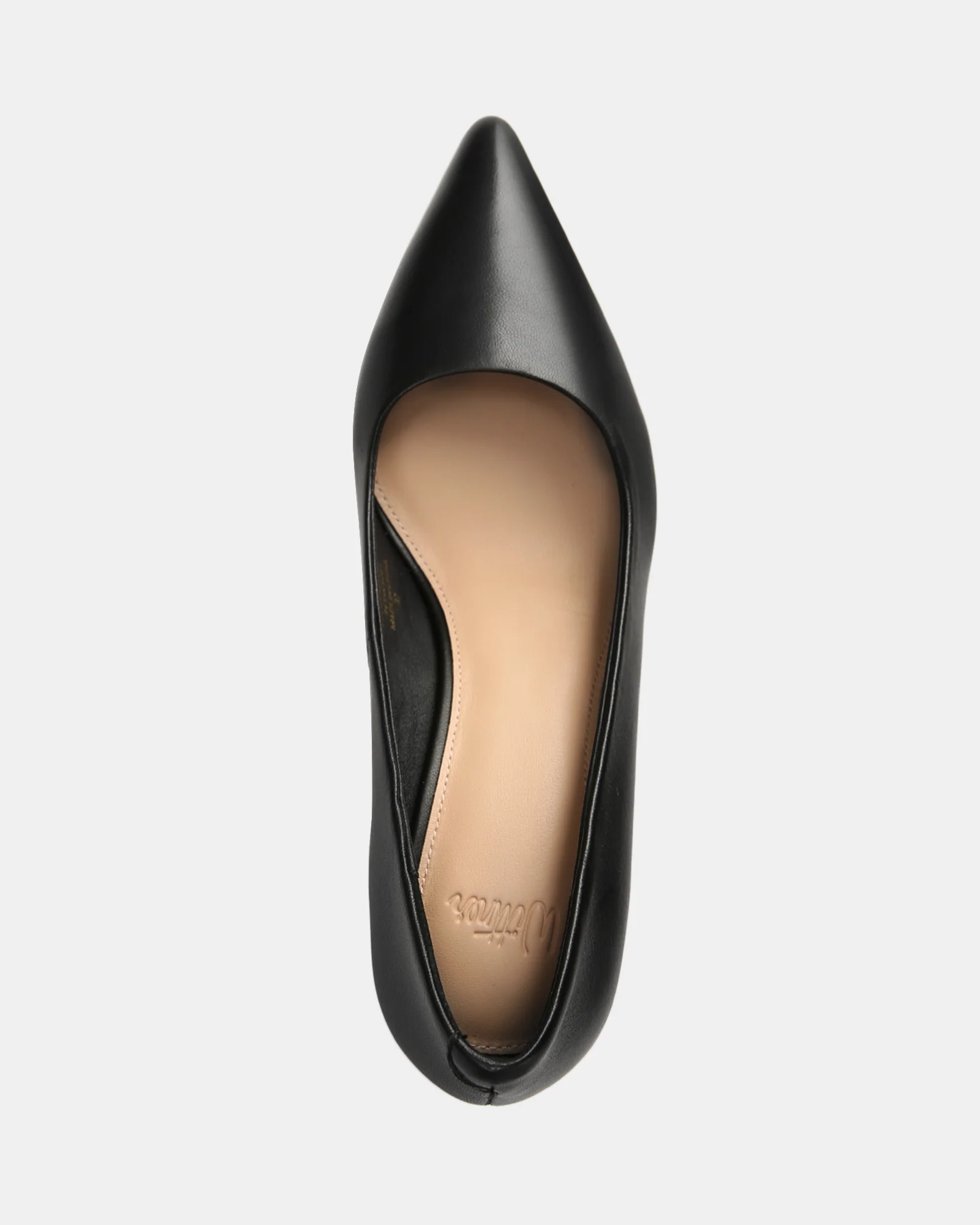 Sara Black Leather Pump - Image 5