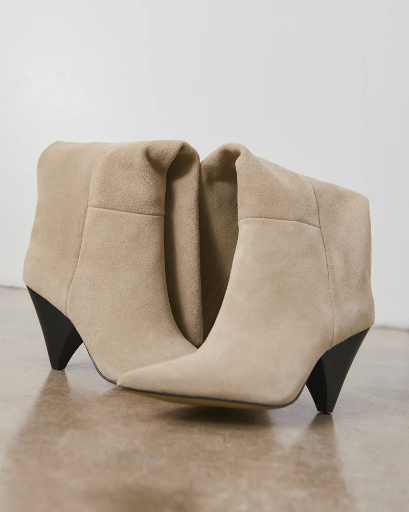 Selena Ivory Suede Leather Knee High Boot - Image 9