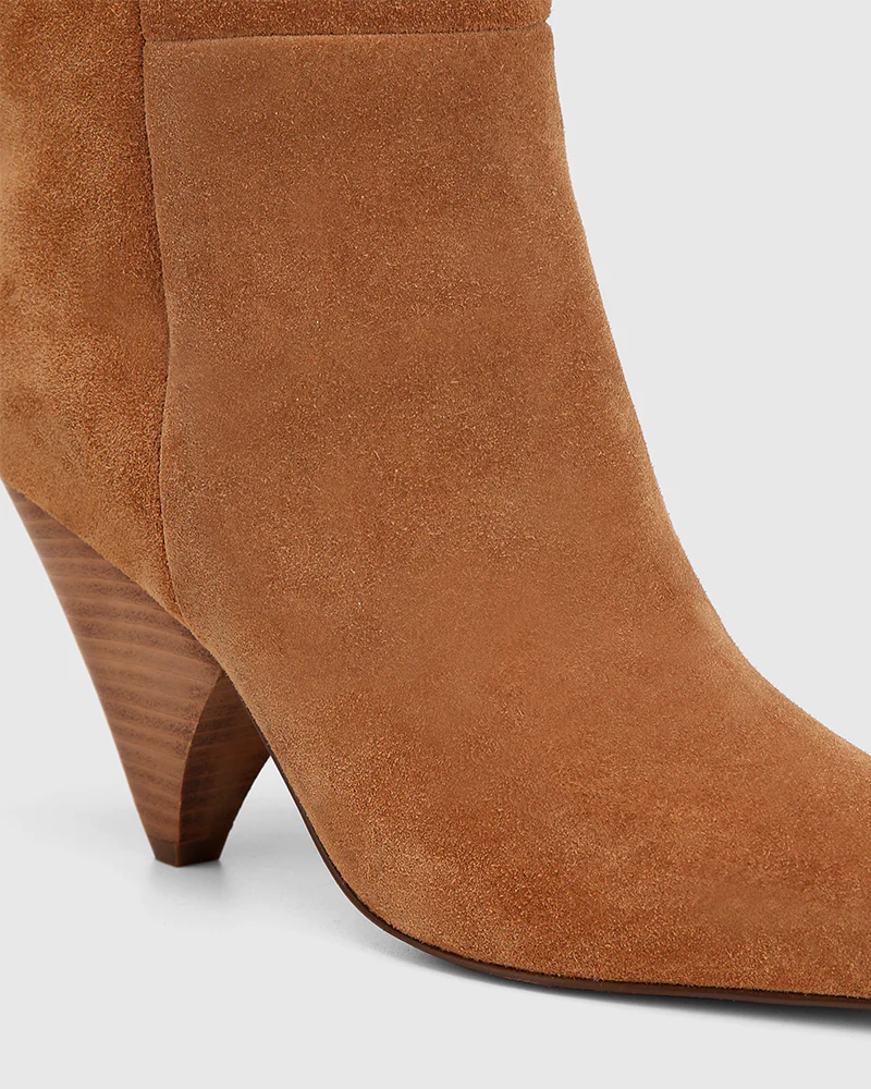 Selena Toast Suede Leather Knee High Boot - Image 3