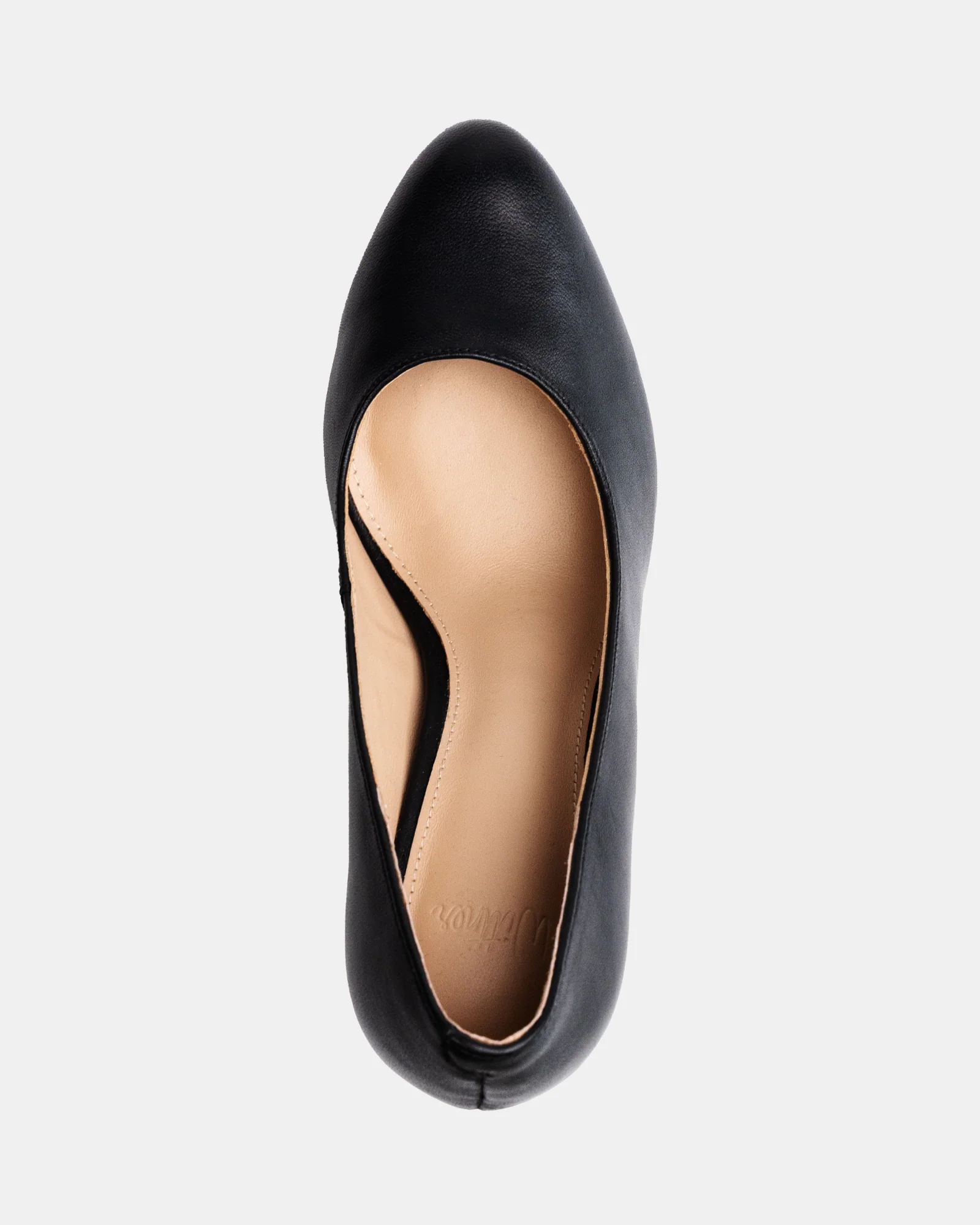 Tash Black Leather Stiletto Pump - Image 5