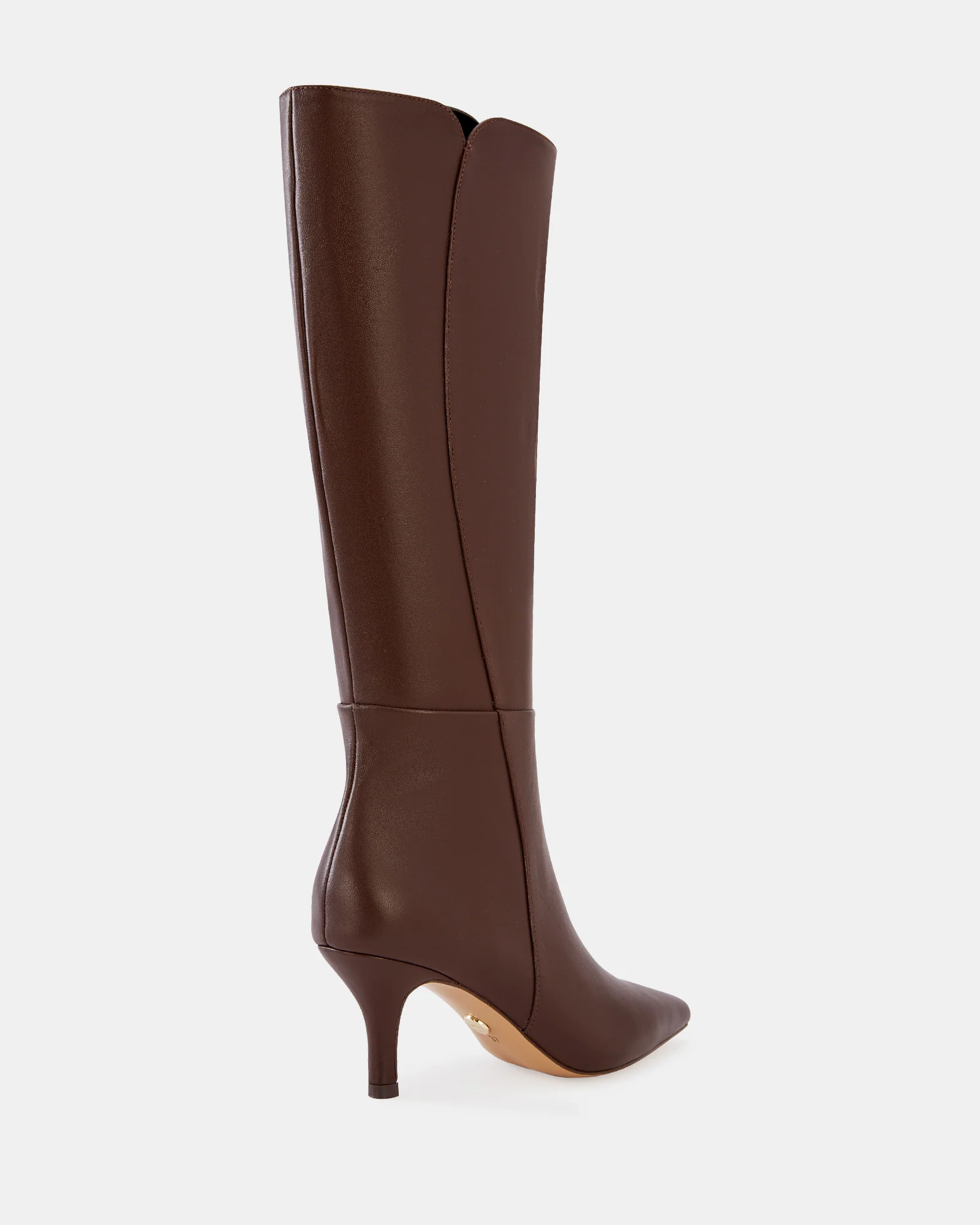 Tyra Dark Brown Leather Knee High Boot - Image 4