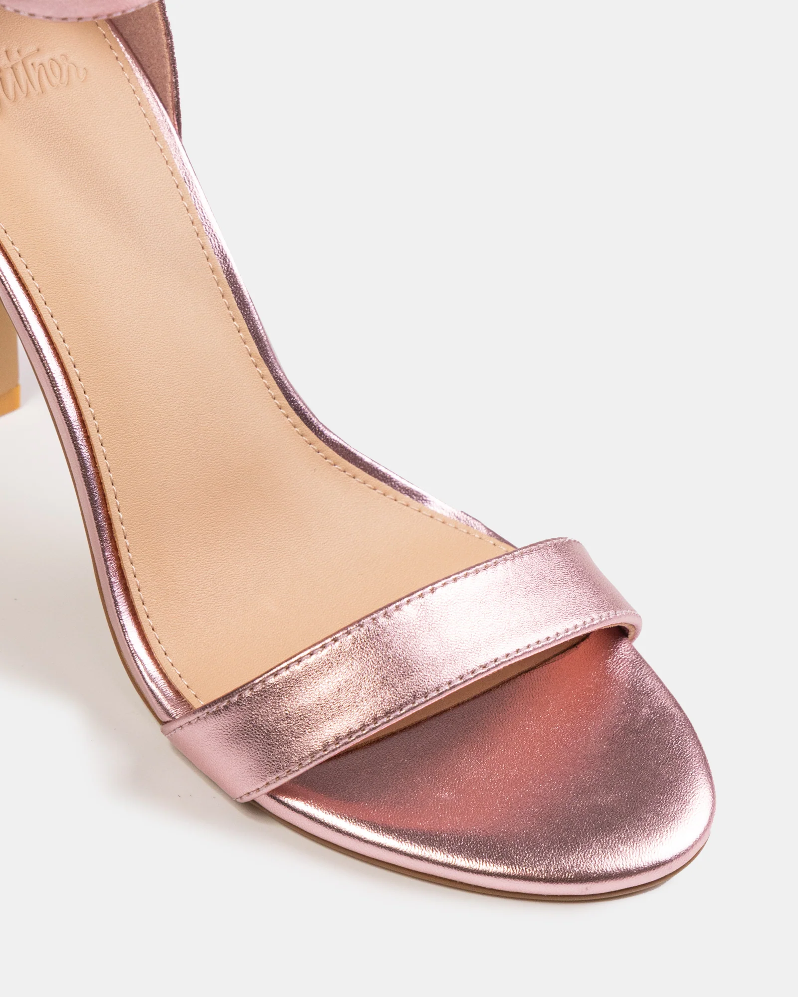 Zeze Gelato Pink Metallic Leather Stiletto Heel - Image 3