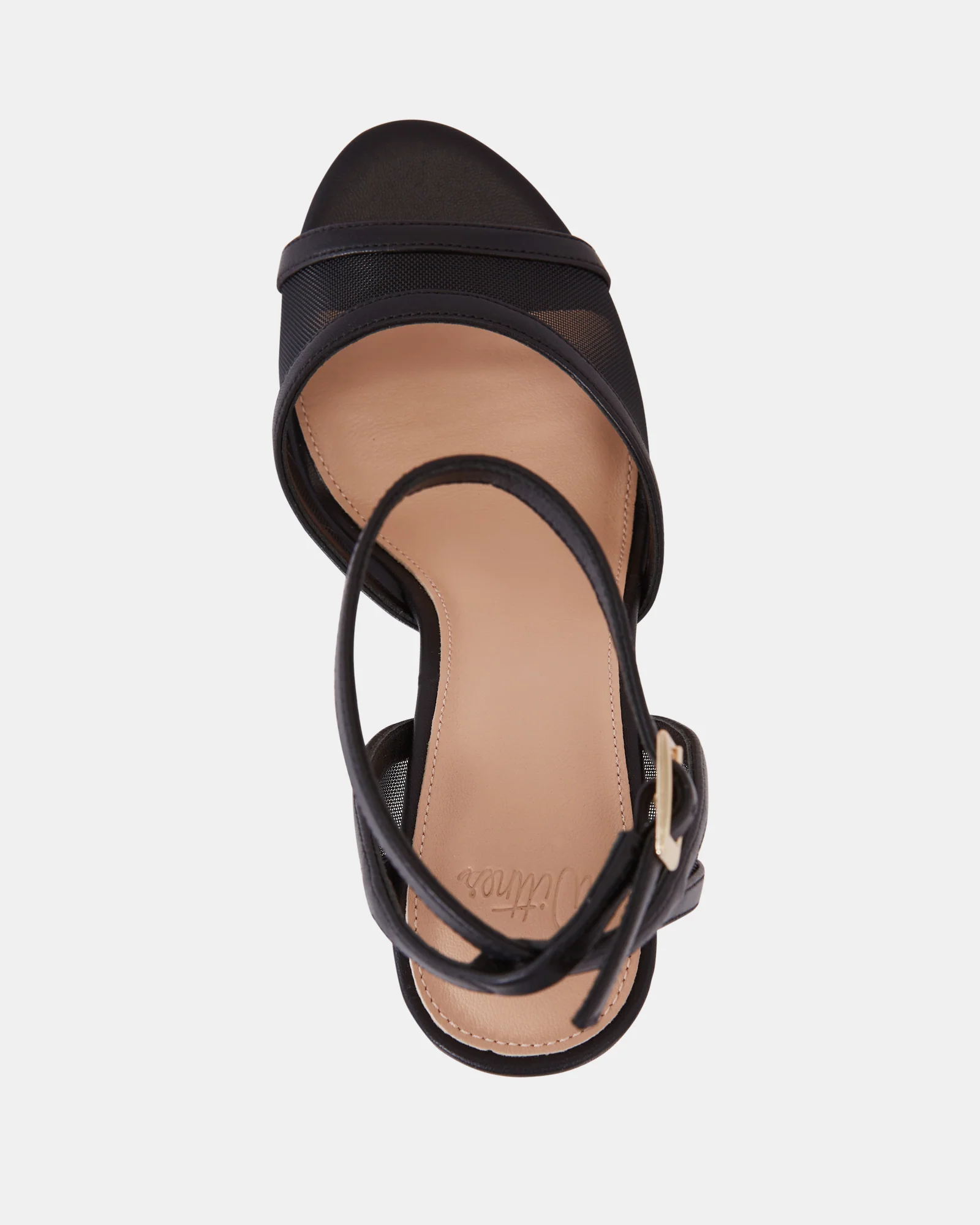 Zoella Black Mesh Textile Stiletto Heel - Image 5