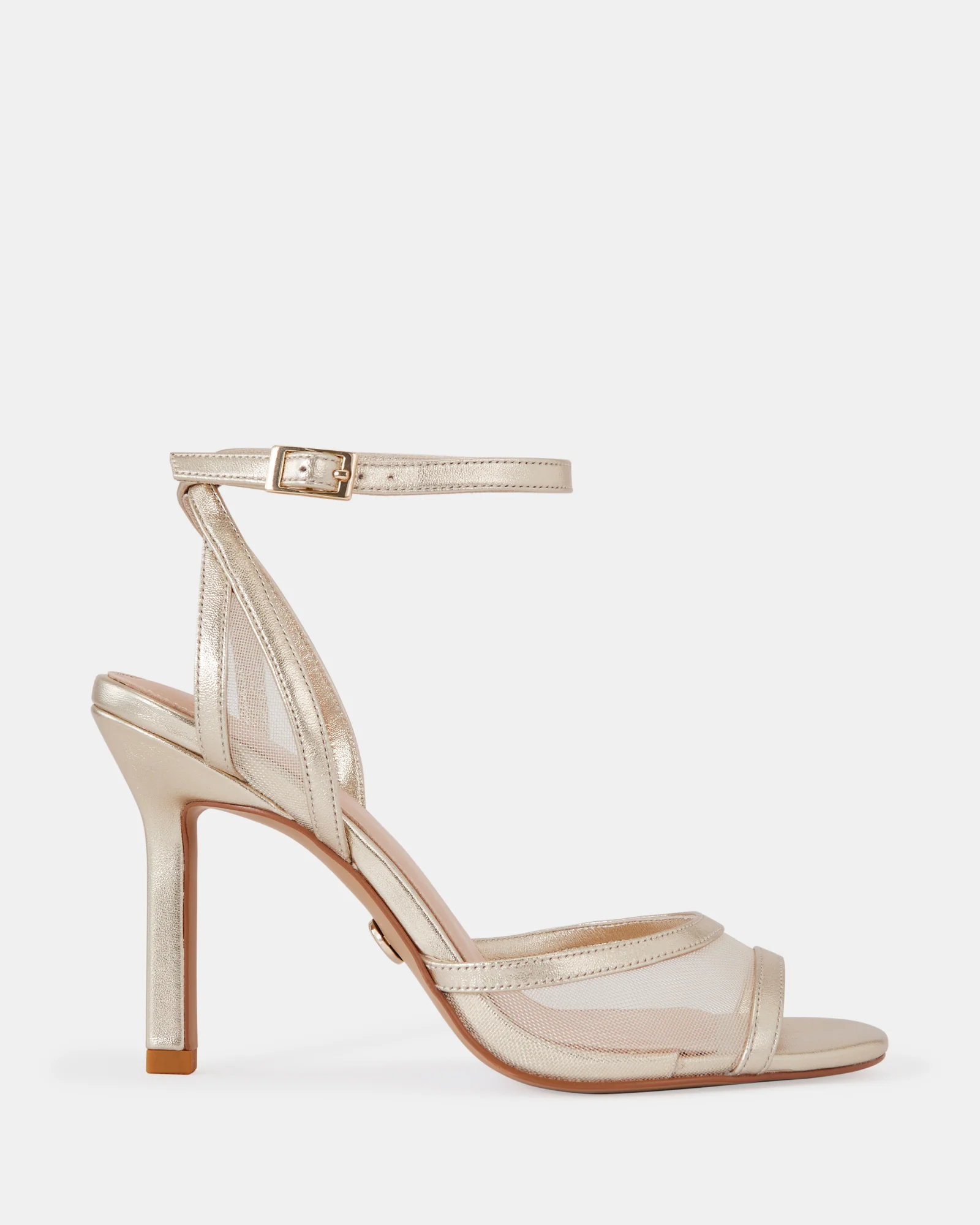 Zoella Gold Mesh Textile Stiletto Heel